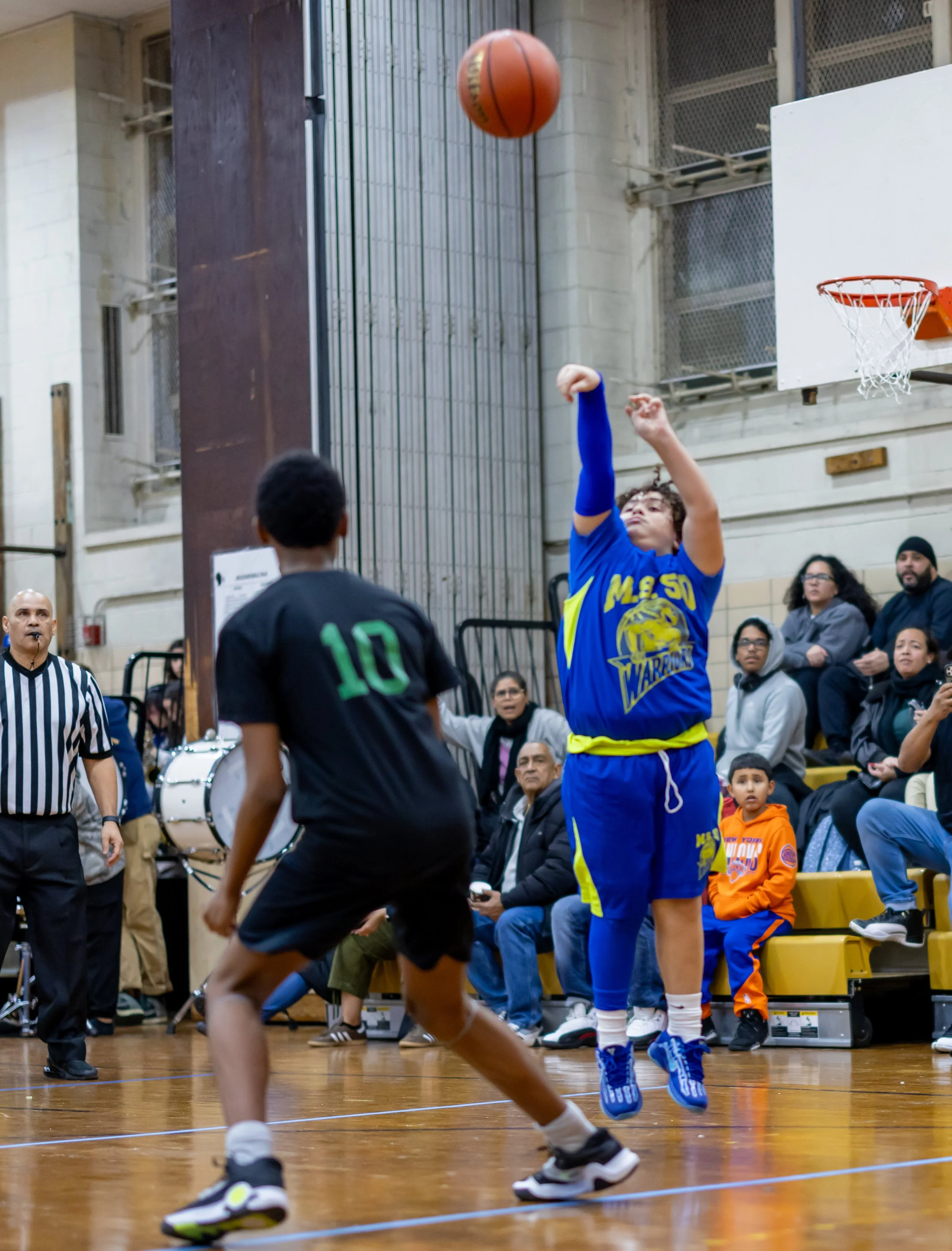 Boys JV Basketball players at MS 50