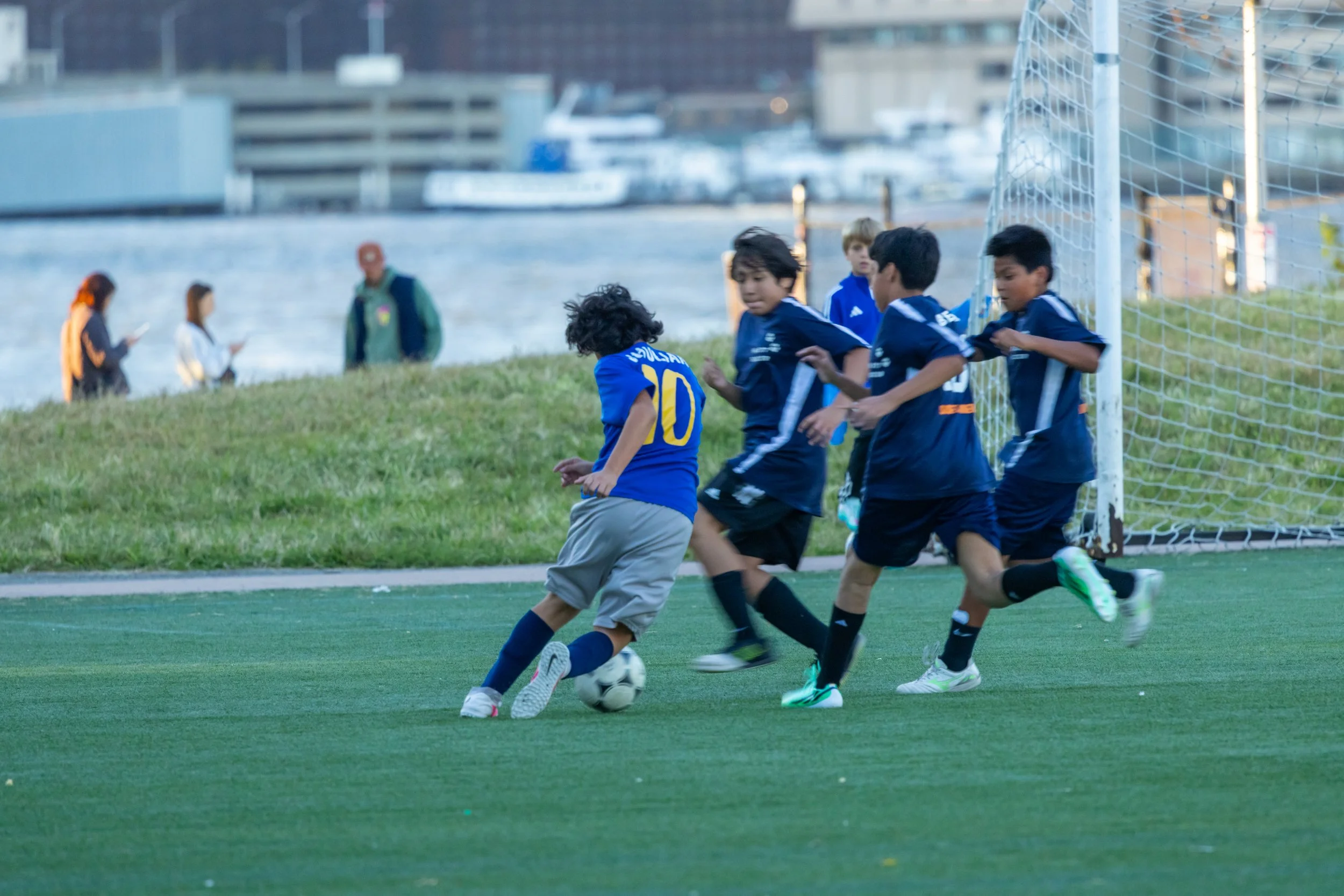 Boys soccer team plays in the fall