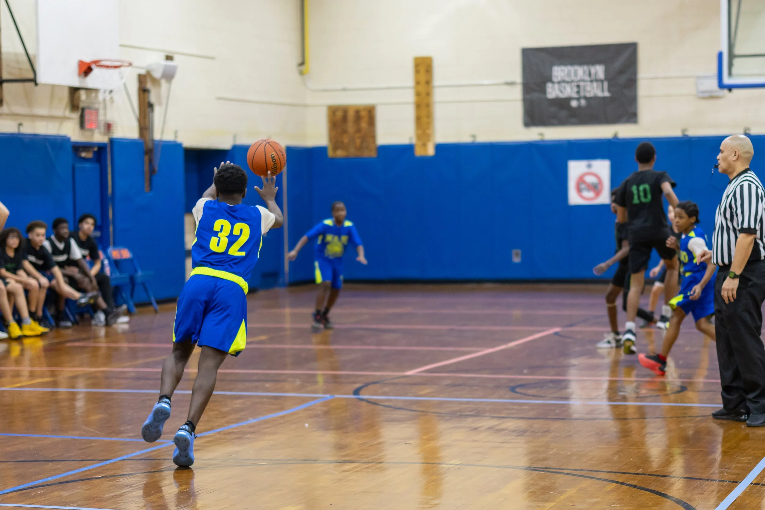Boys JV Basketball players at MS 50