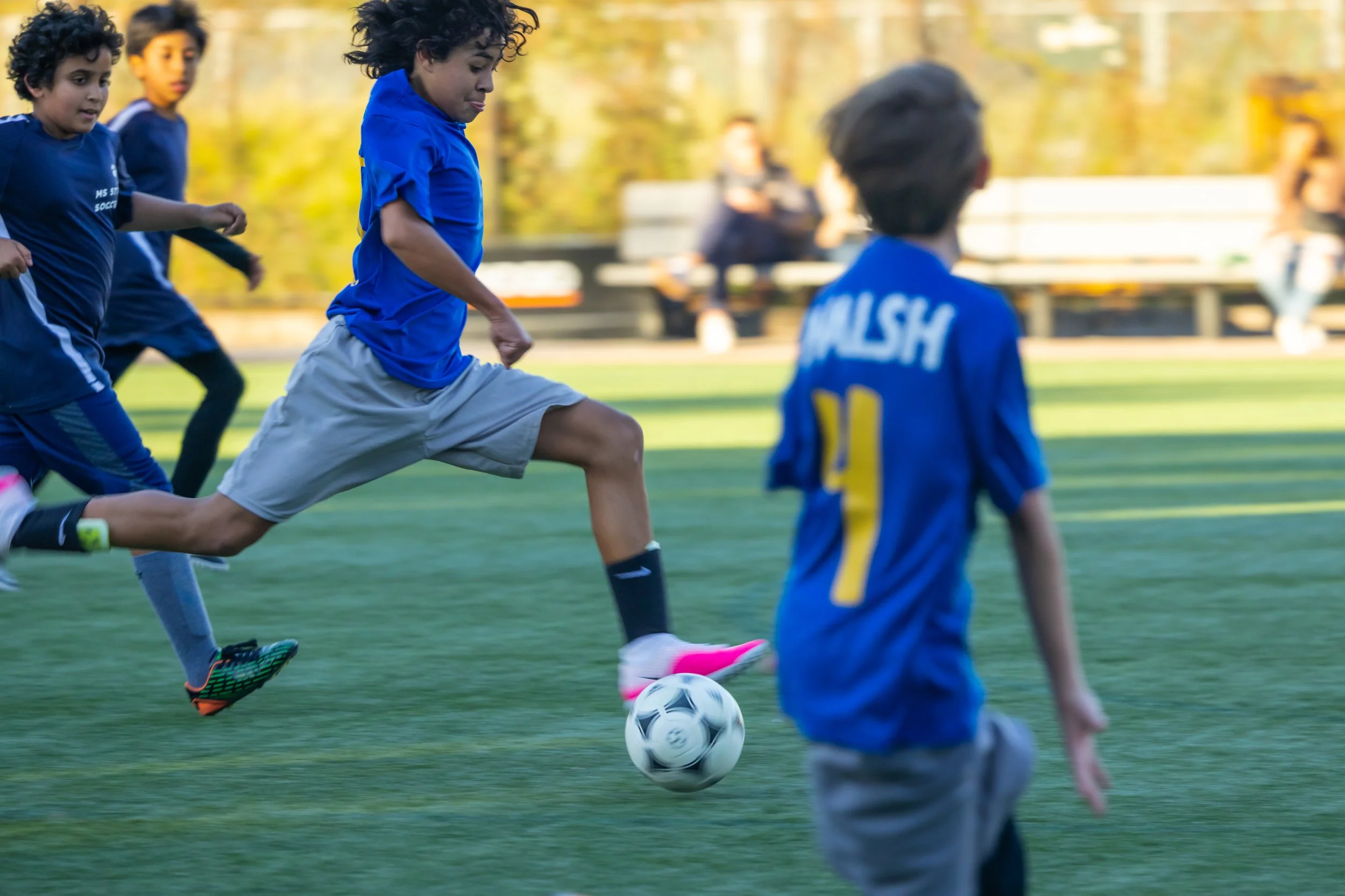 Boys soccer team plays in the fall