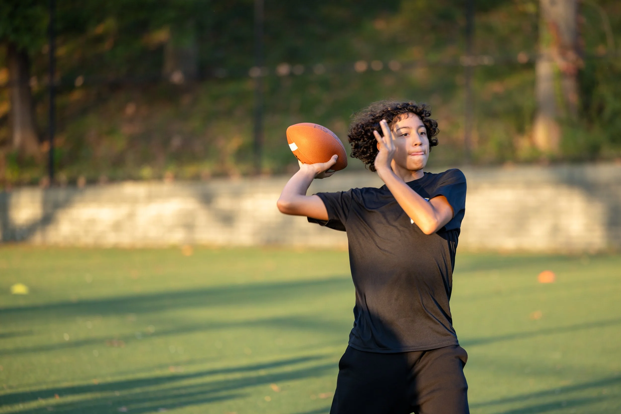 MS 50 flag football team plays