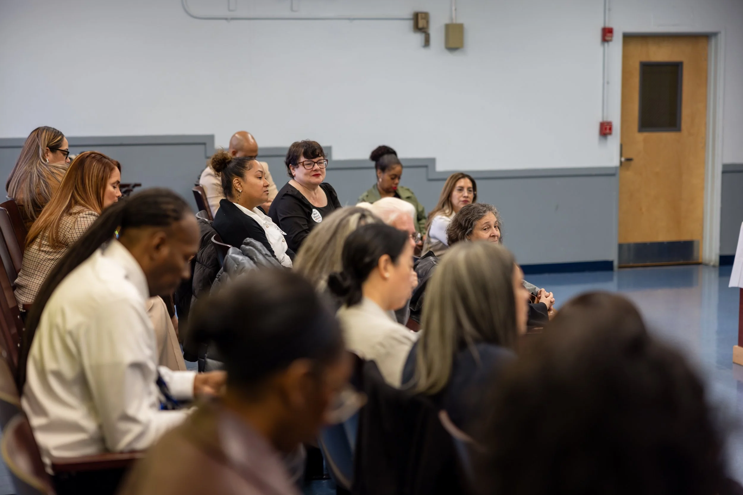 MS 50 students and staff for NYC Solves Math Week