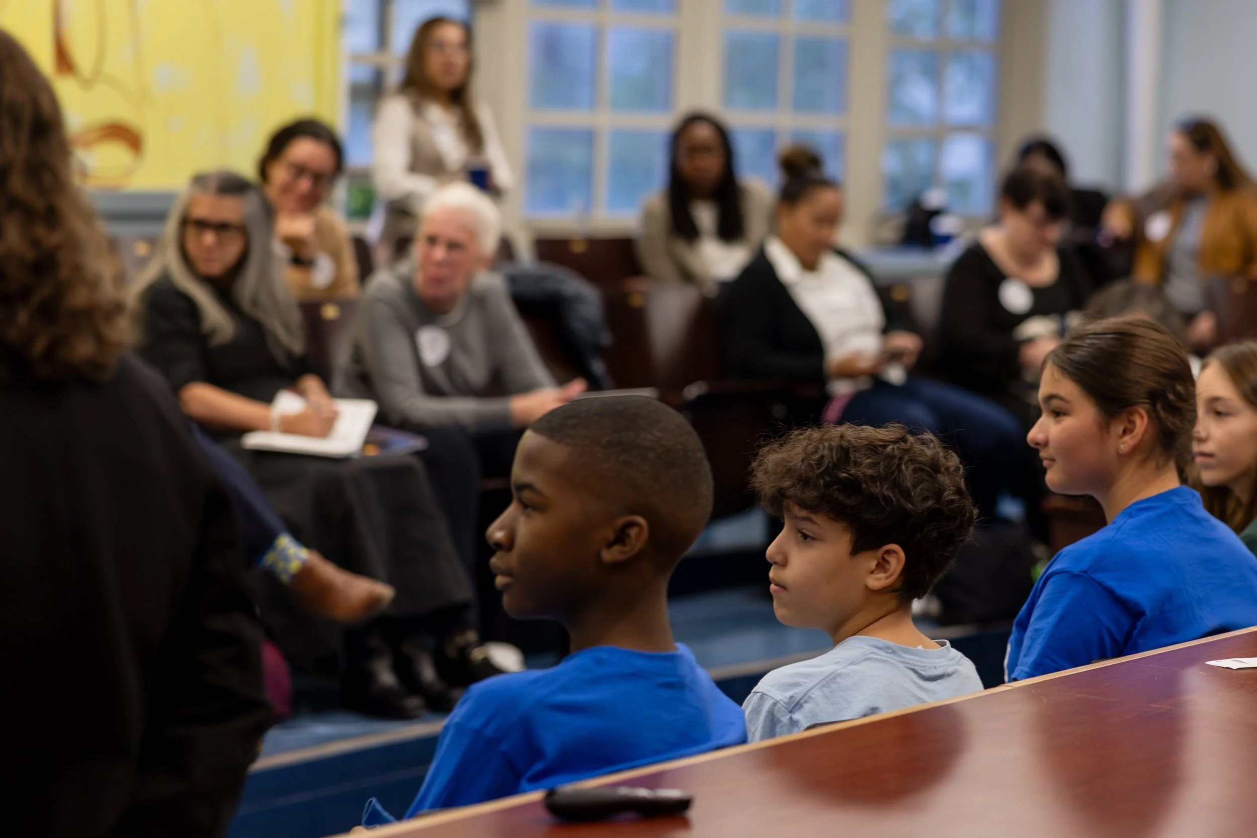 MS 50 students and staff for NYC Solves Math Week