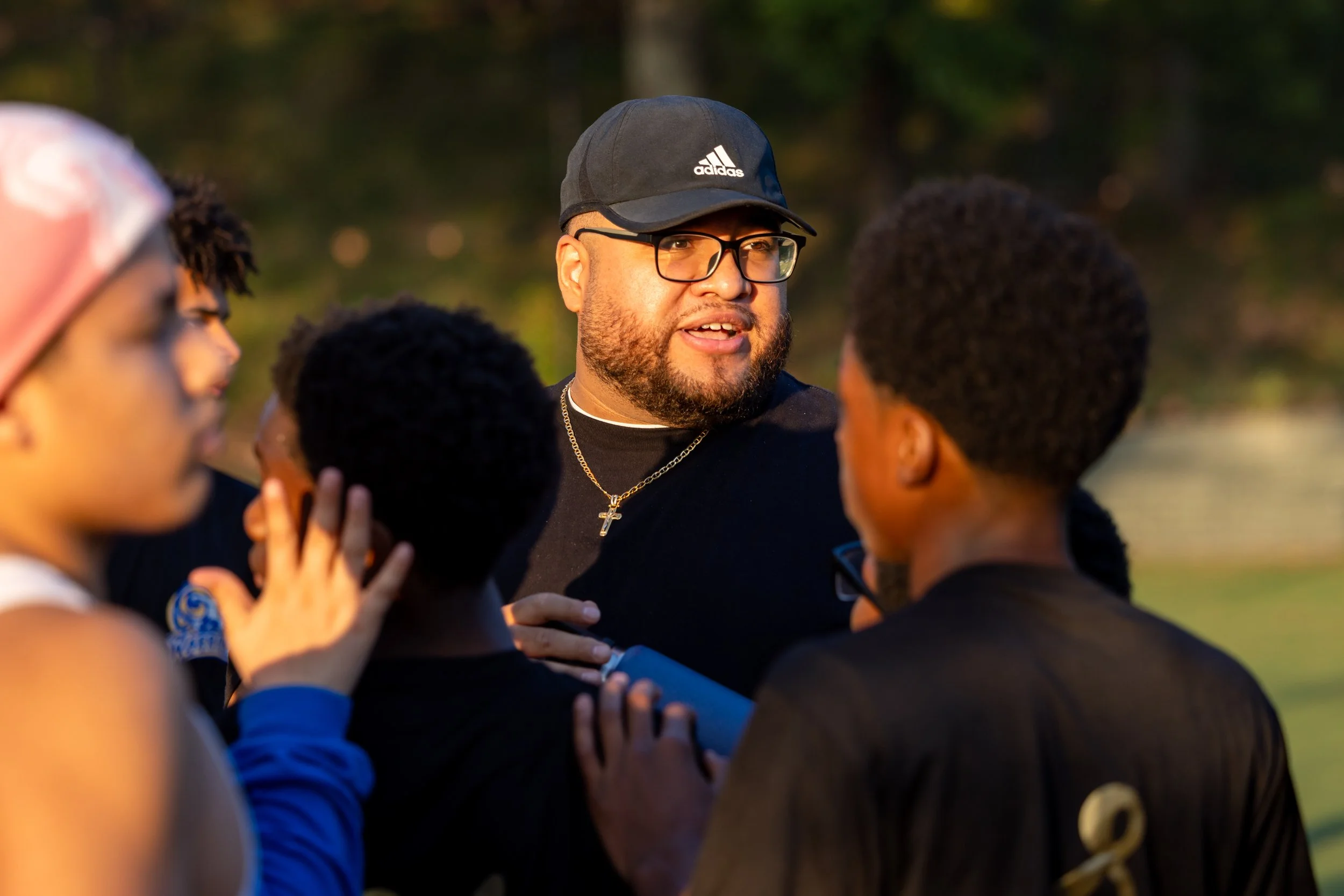 MS 50 flag football team plays