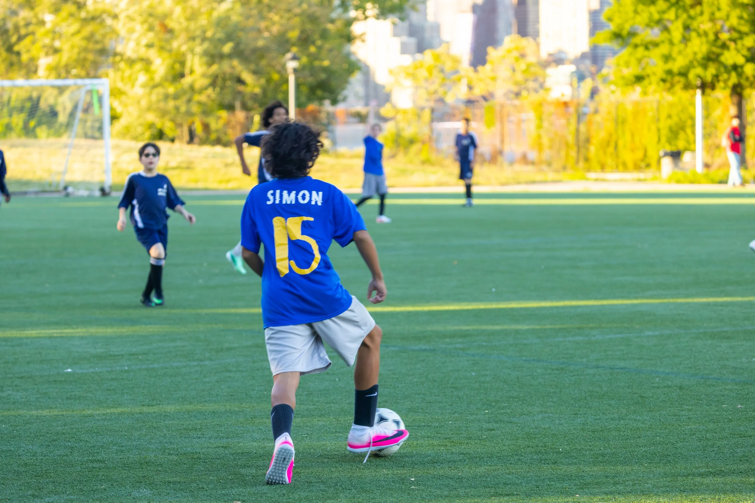 Boys soccer team plays in the fall