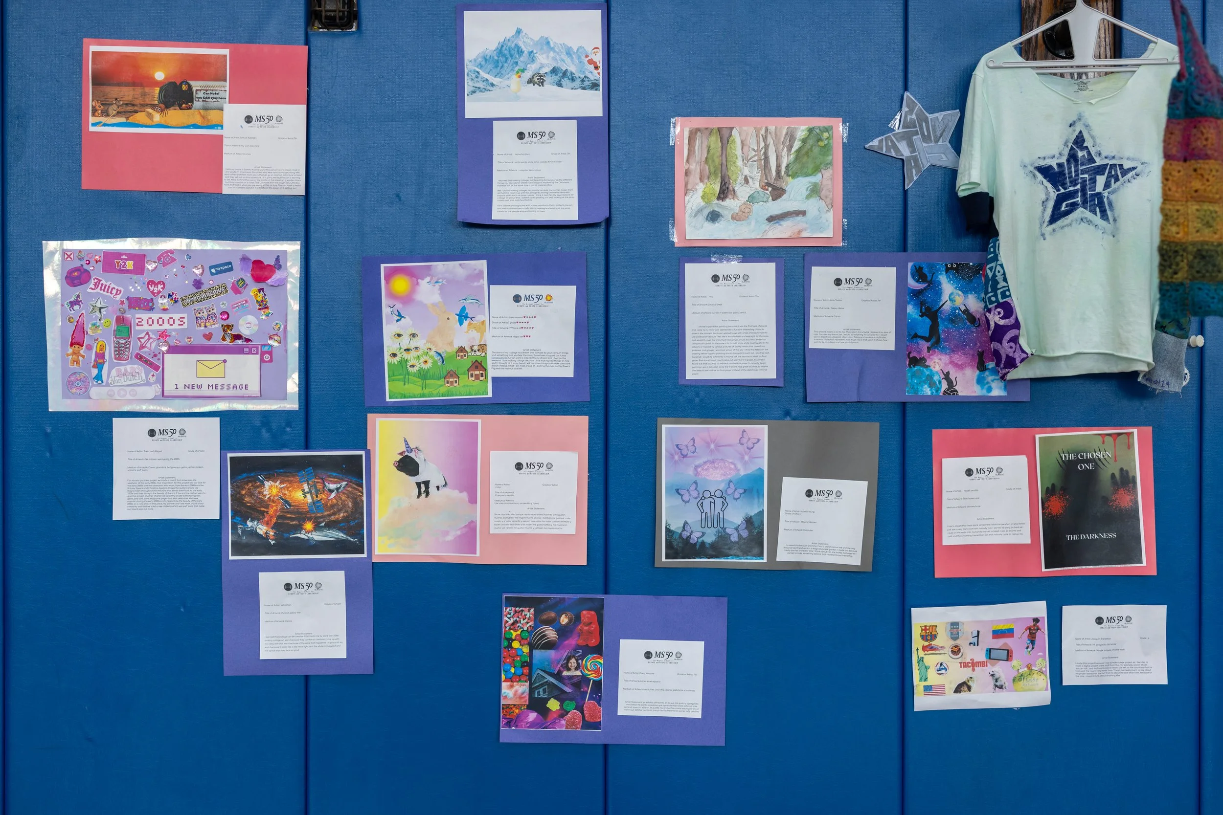 MS 50 student art gallery