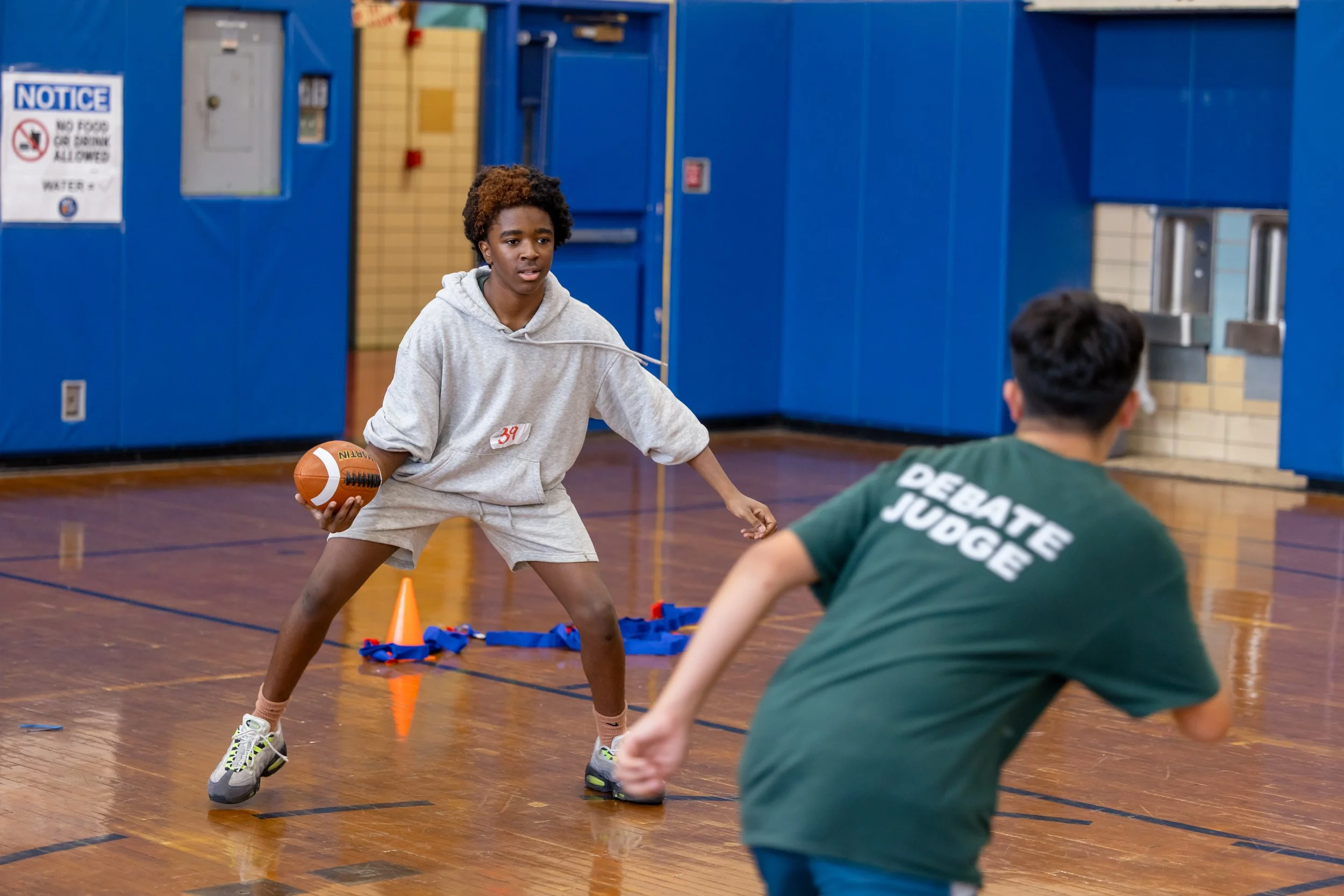 Middle school flag football tryouts