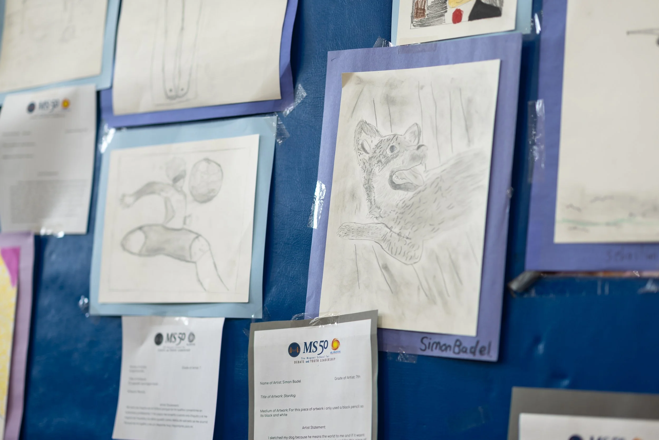 MS 50 student art gallery