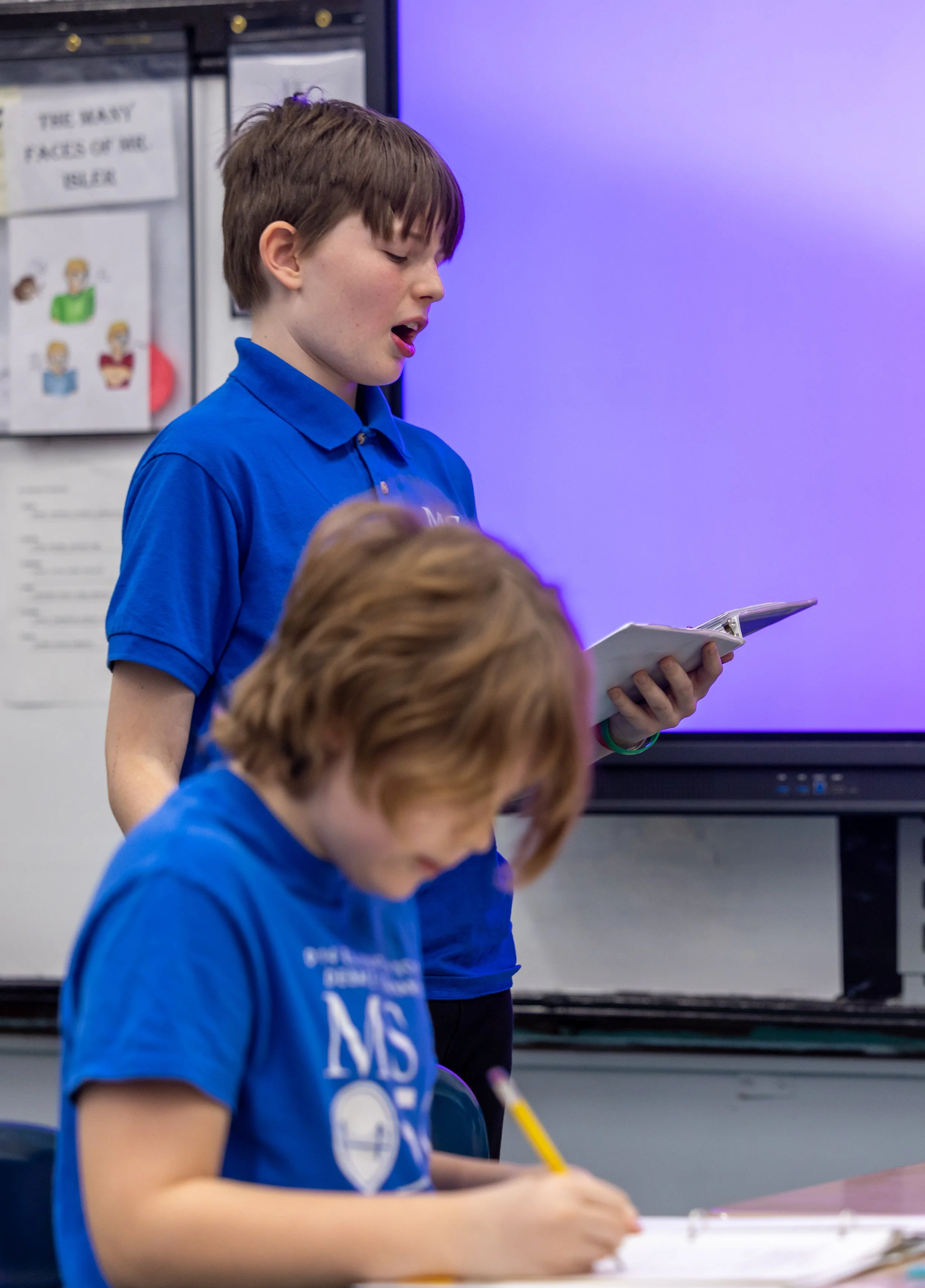 MS 50 students debating