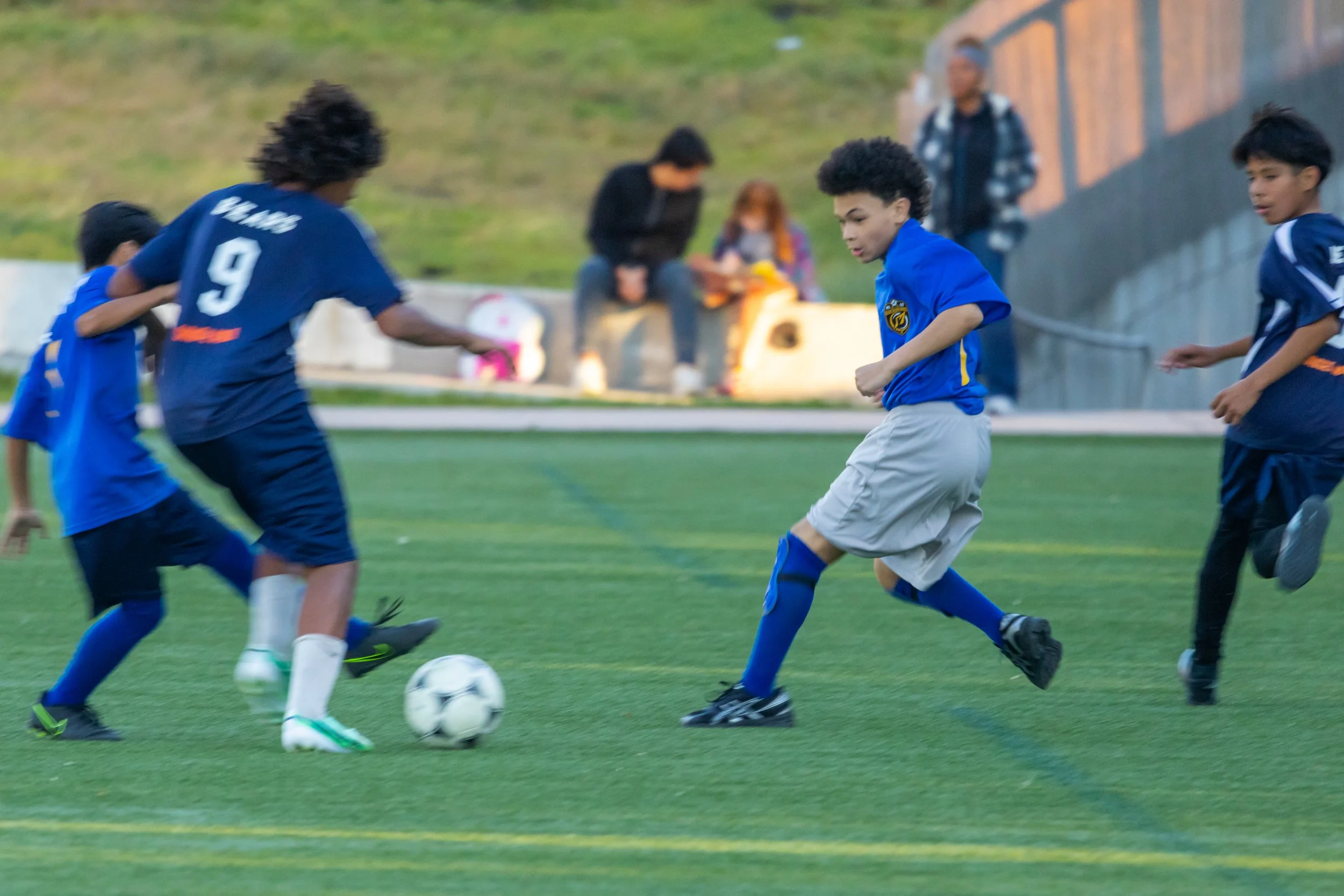 Boys soccer team plays in the fall
