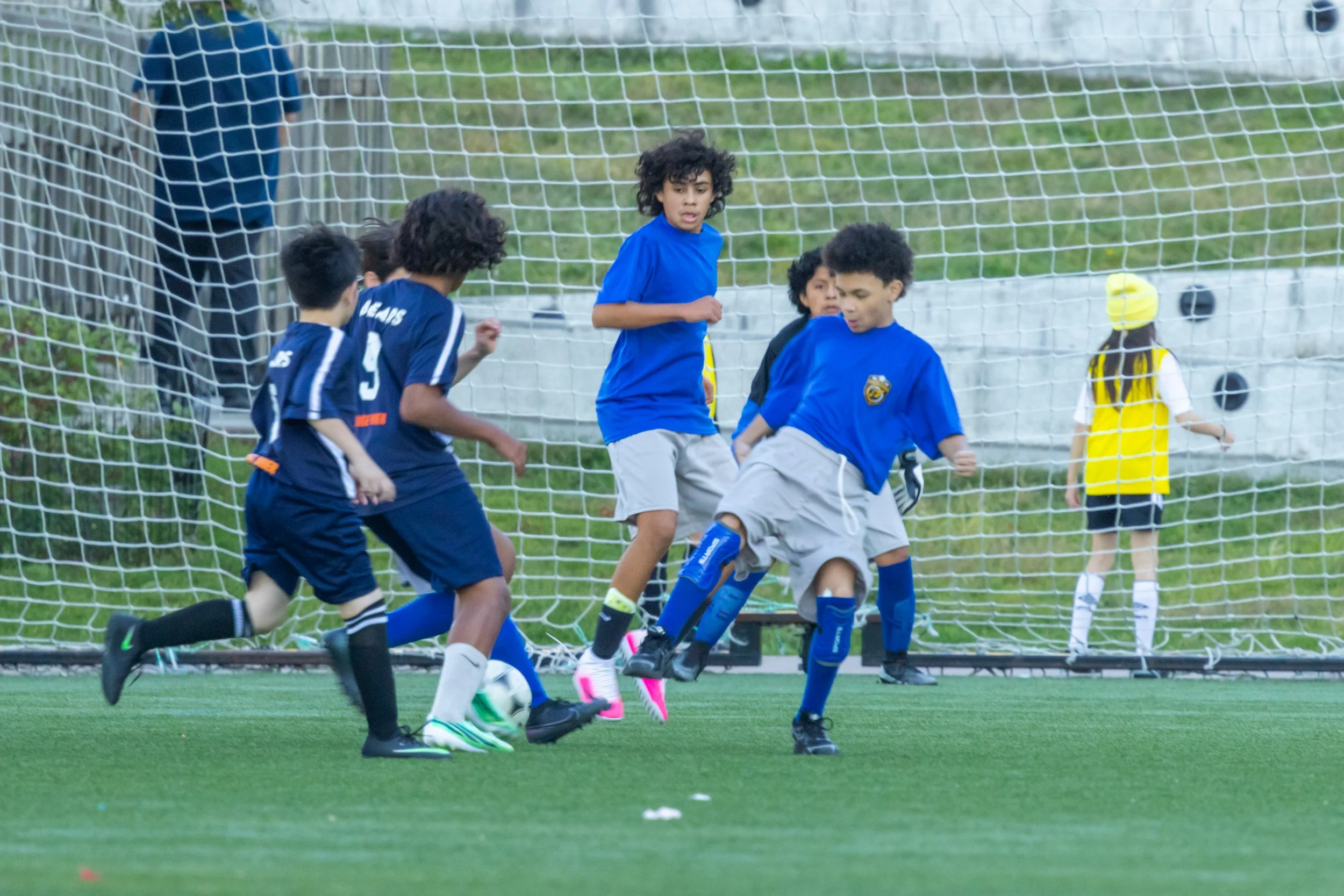 Boys soccer team plays in the fall