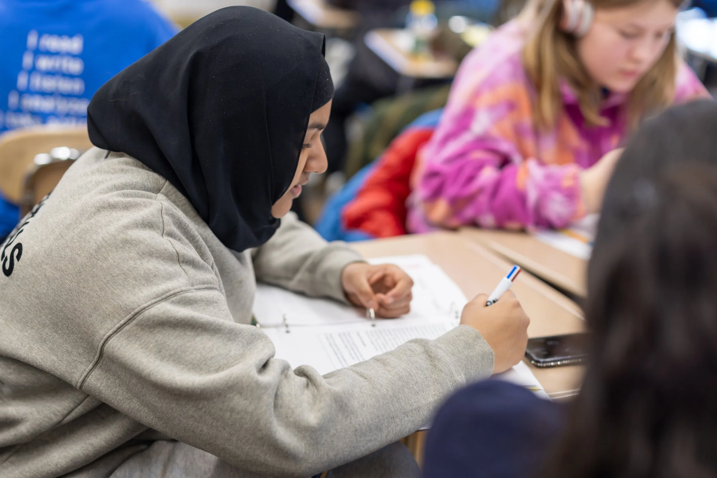 MS 50 students debating