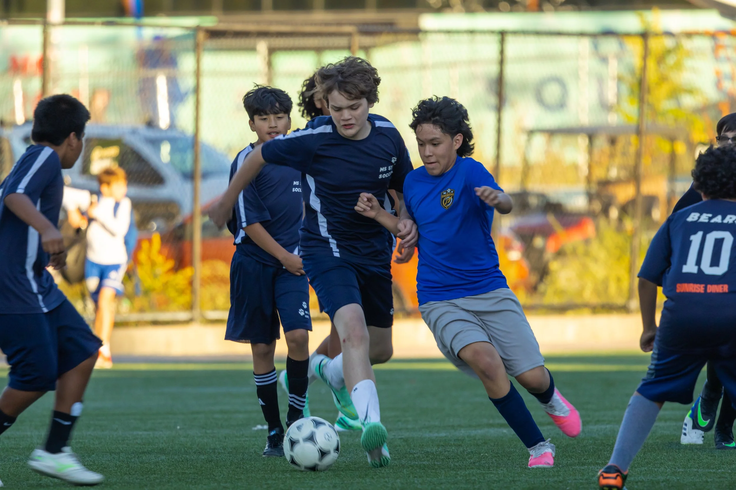 Boys soccer team plays in the fall