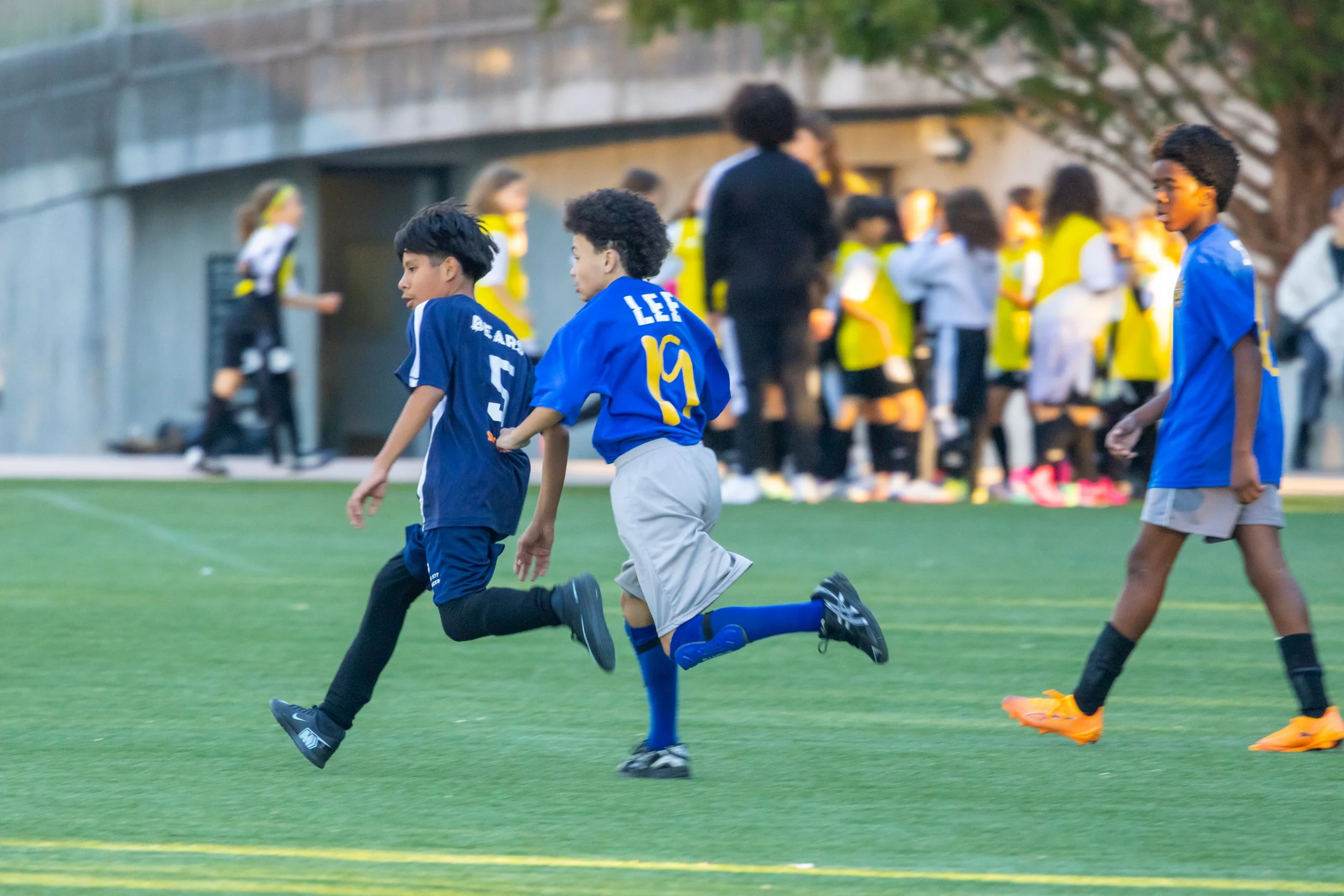 Boys soccer team plays in the fall