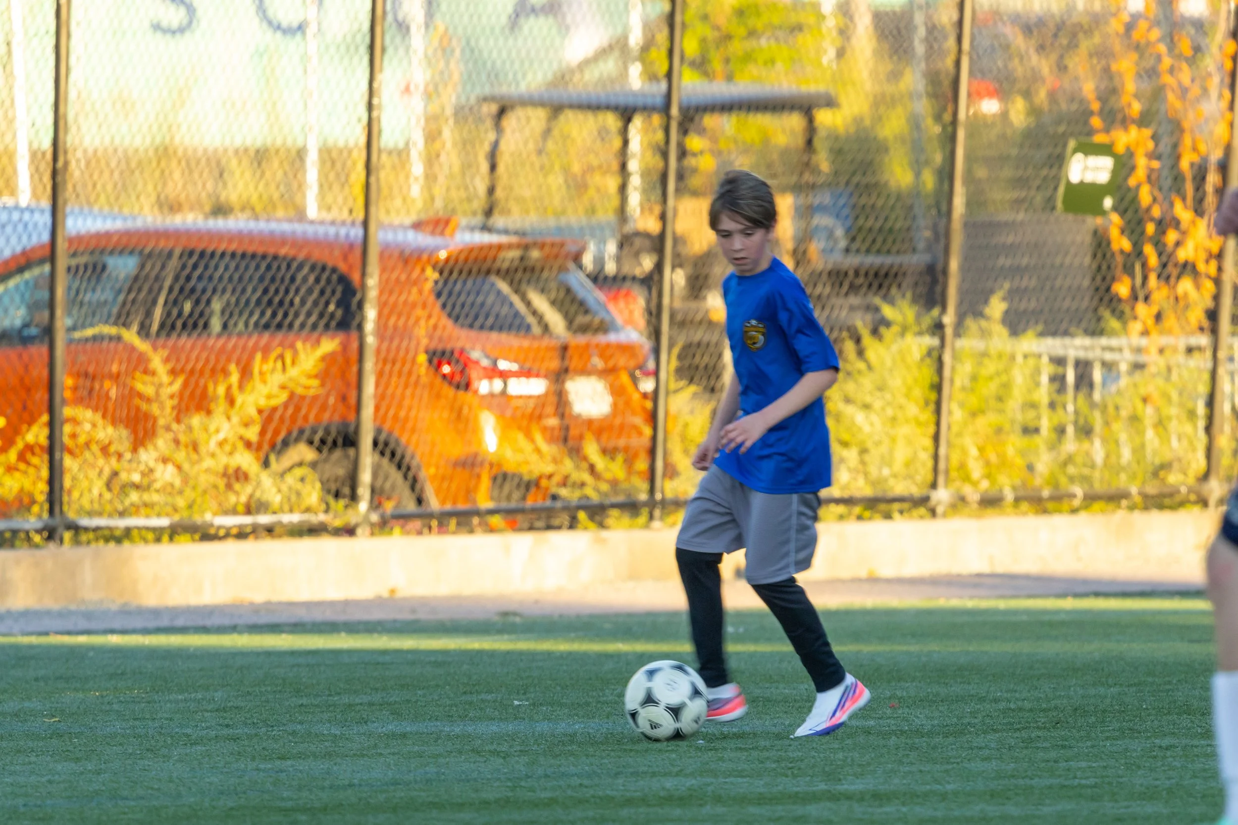 Boys soccer team plays in the fall