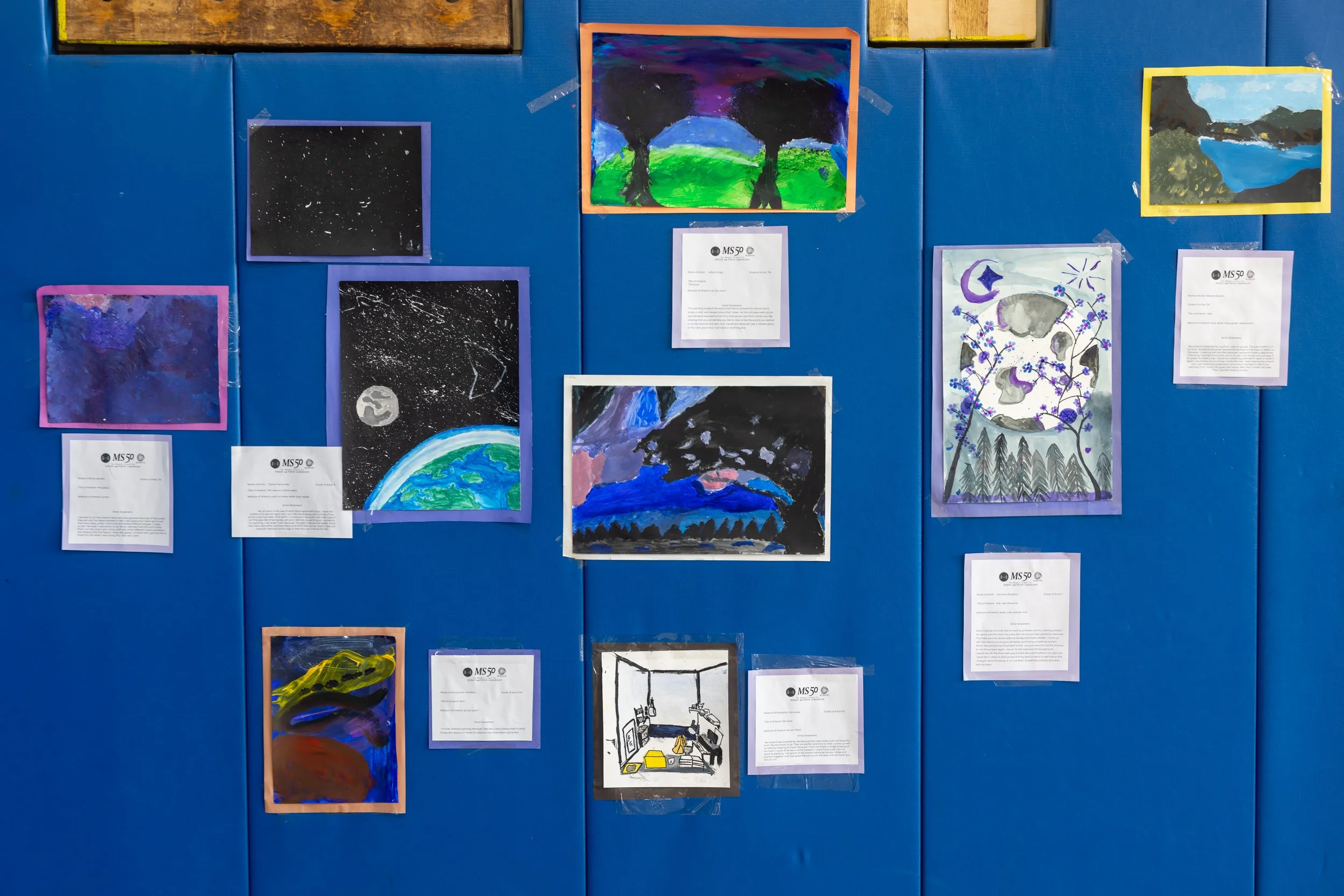 MS 50 student art gallery