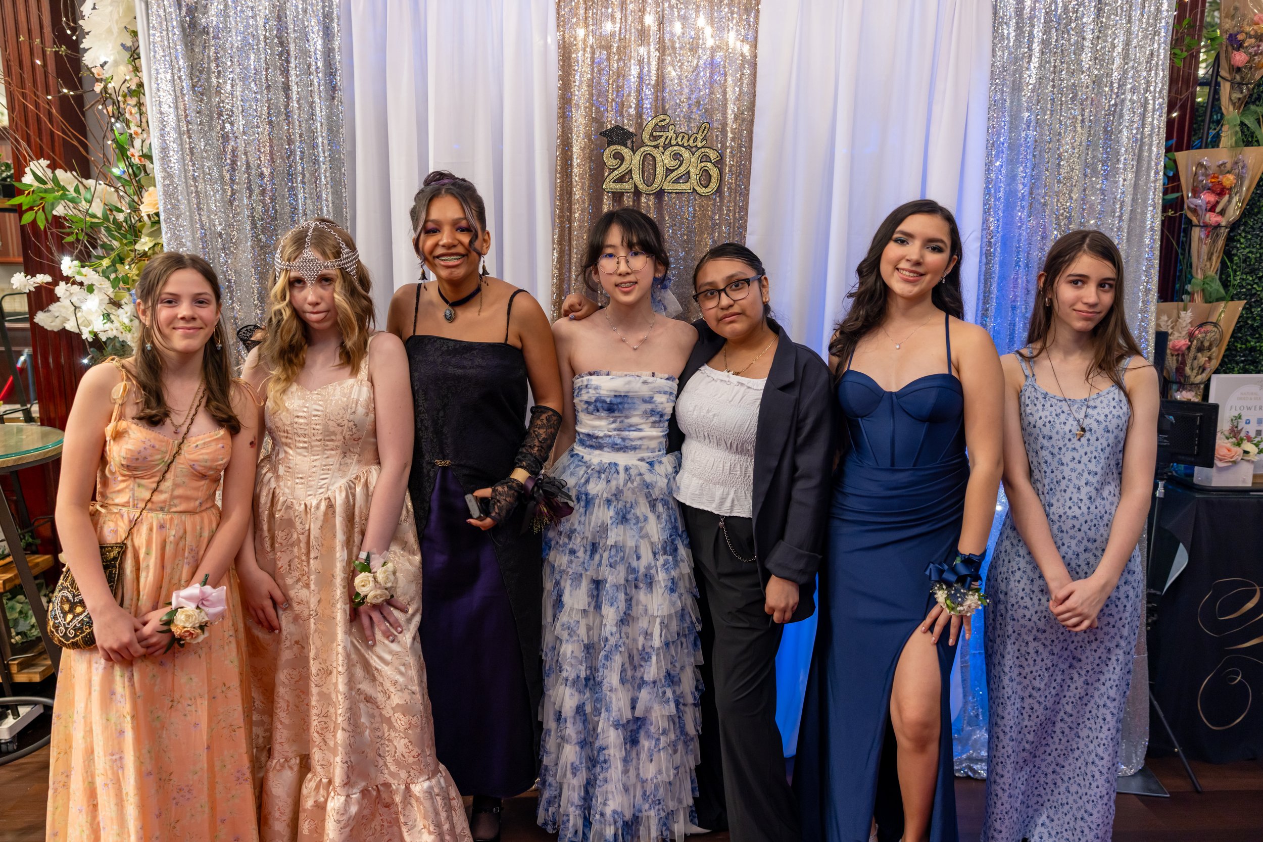 Students dance and celebrate at prom
