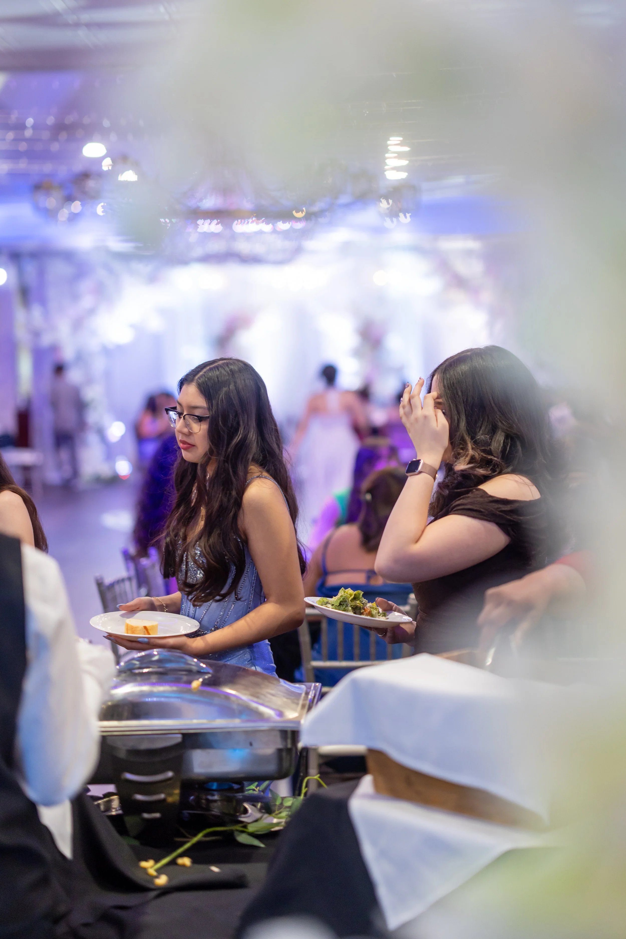 Students dance and celebrate at prom