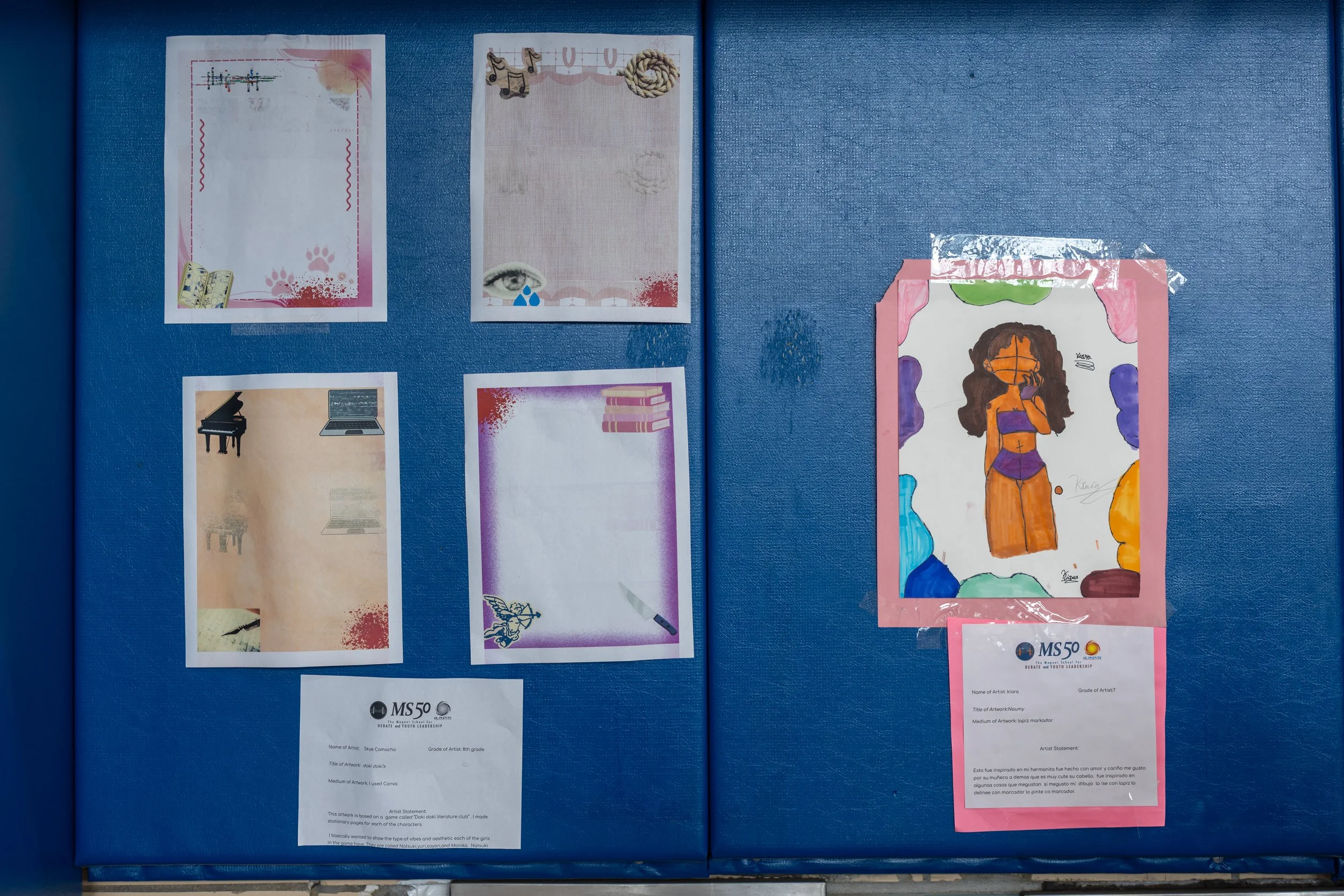 MS 50 student art gallery