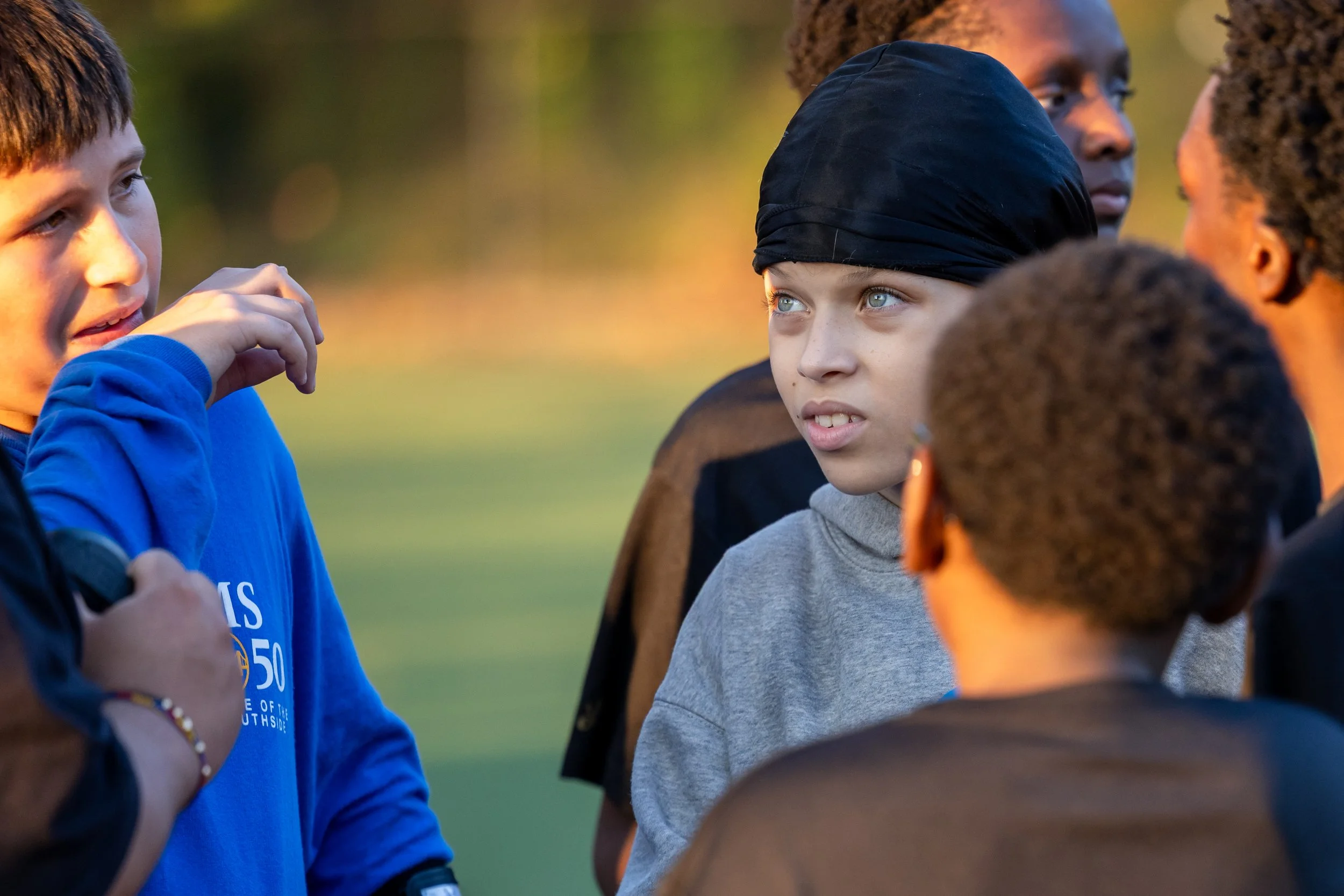 MS 50 flag football team plays