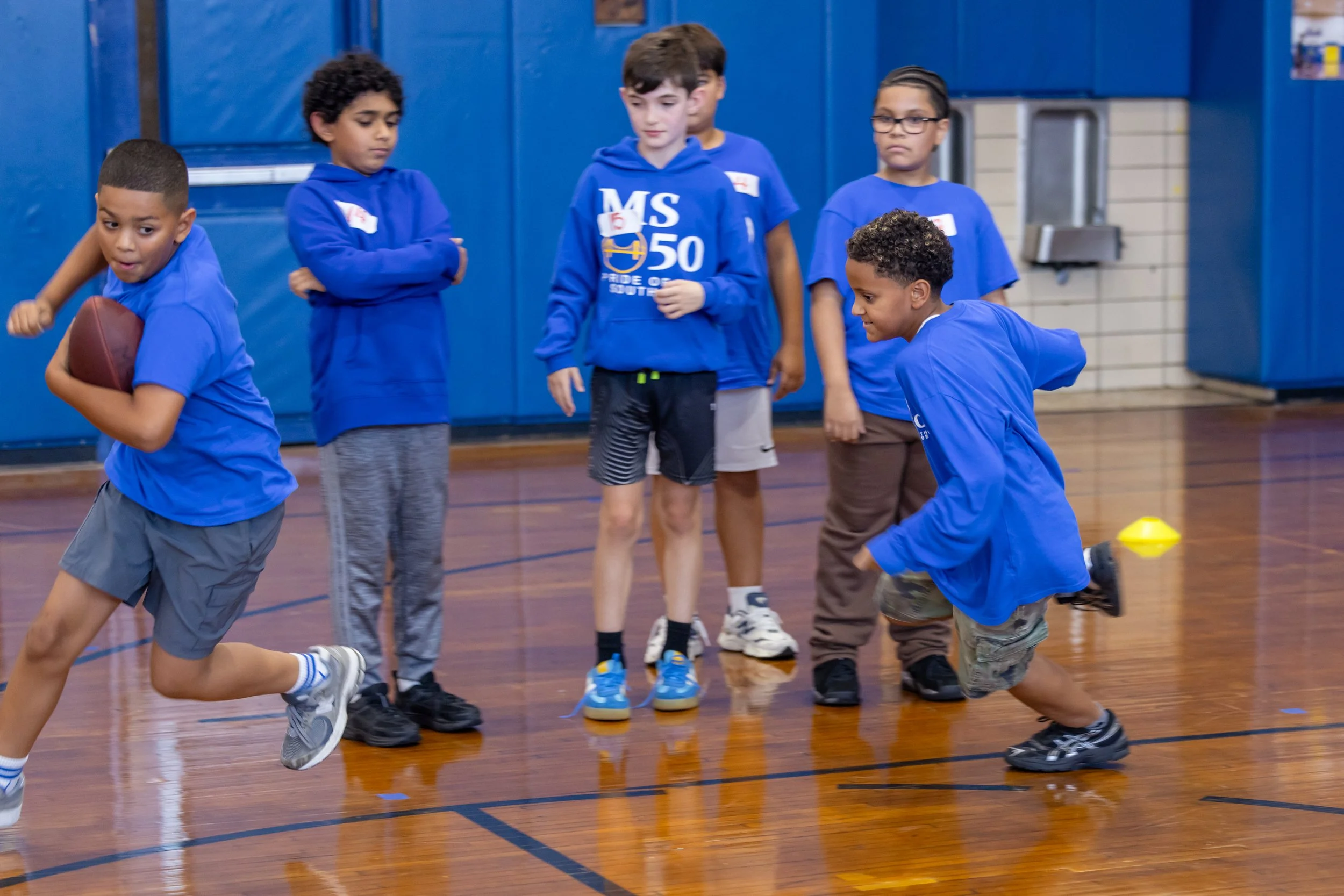 Middle school flag football tryouts