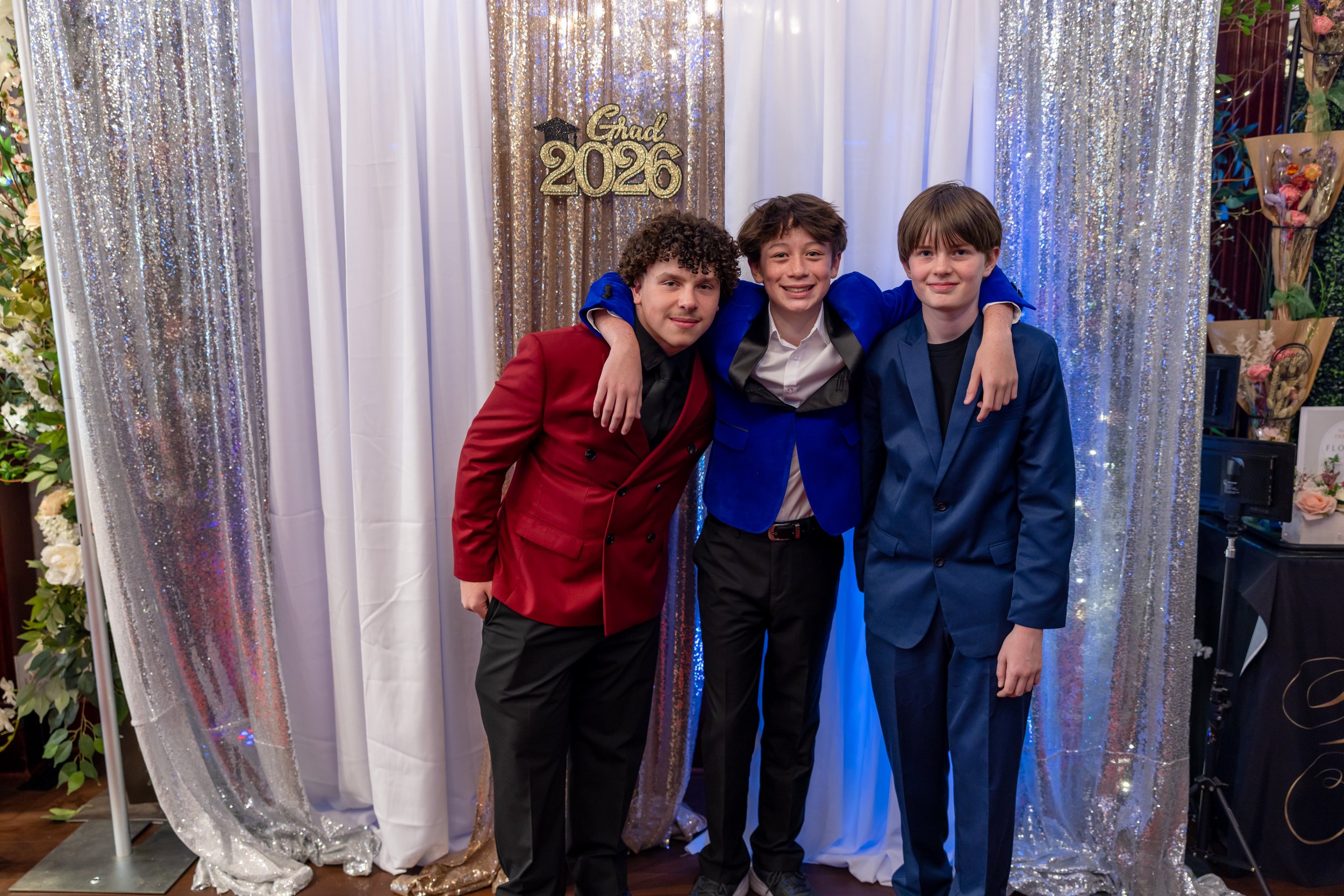 Students dance and celebrate at prom