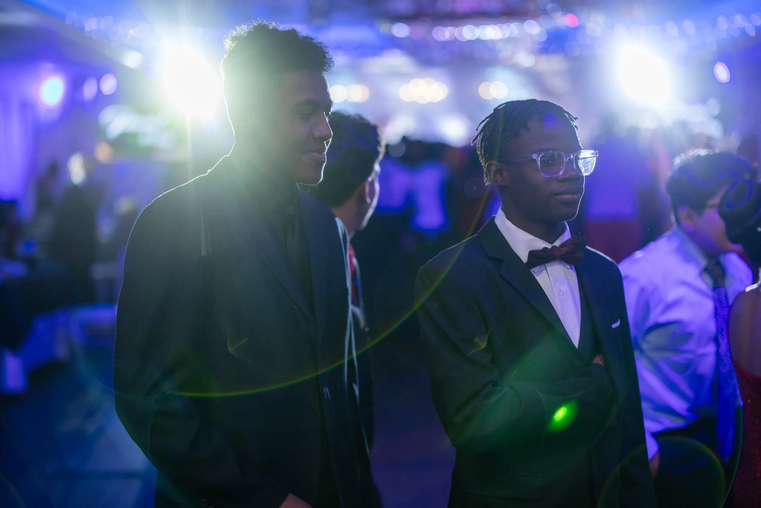 Students dance and celebrate at prom