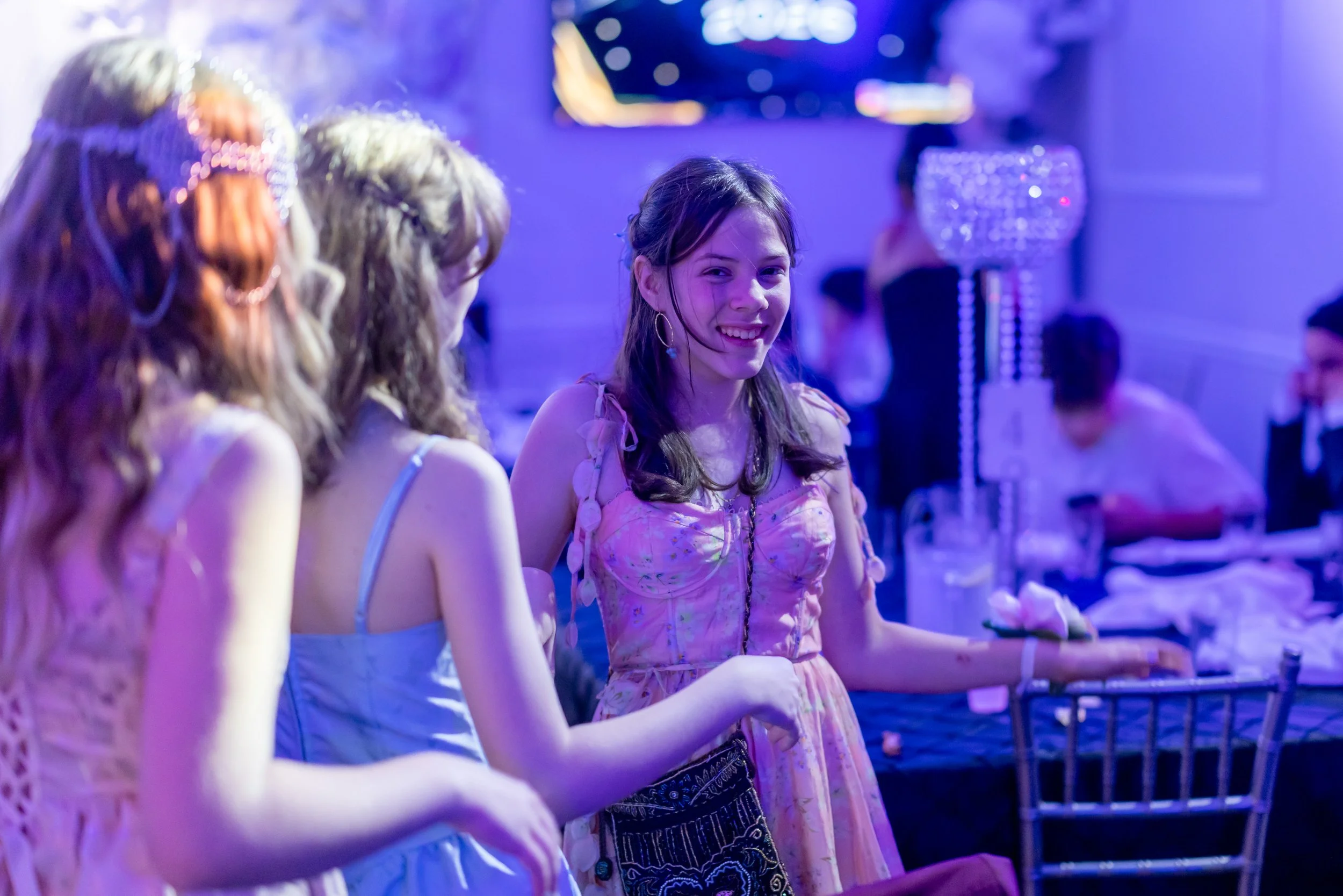 Students dance and celebrate at prom