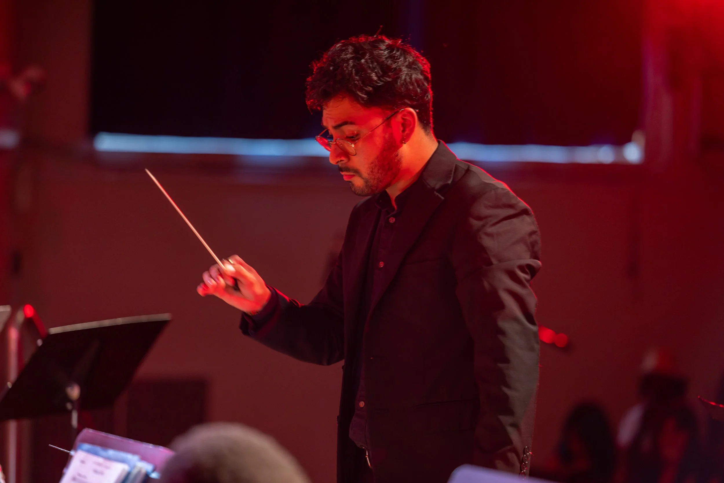 middle school students perform in band concert