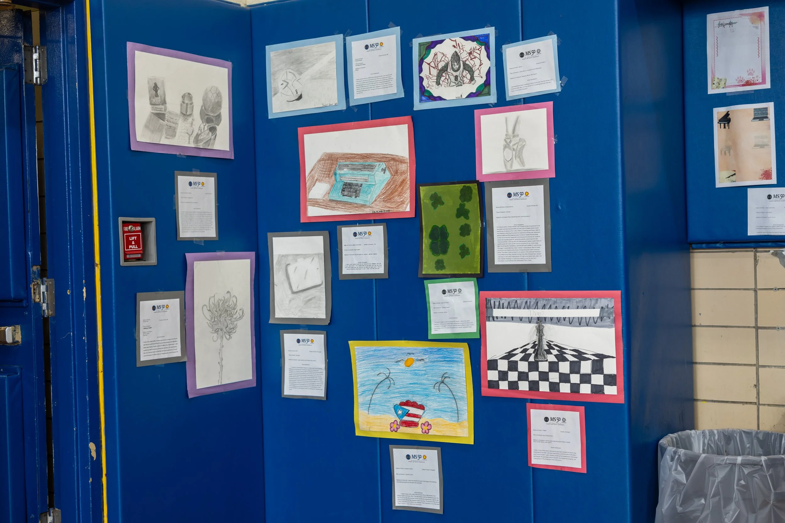MS 50 student art gallery