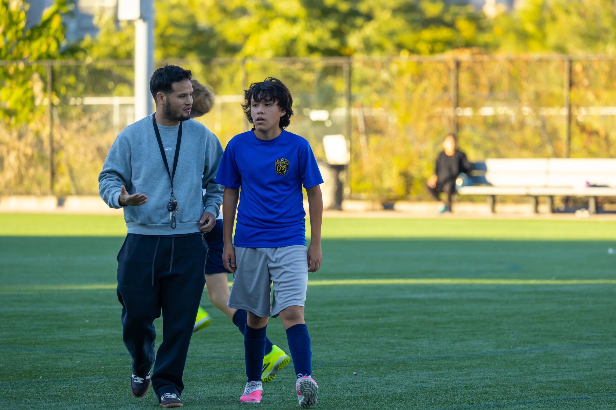 Boys soccer team plays in the fall