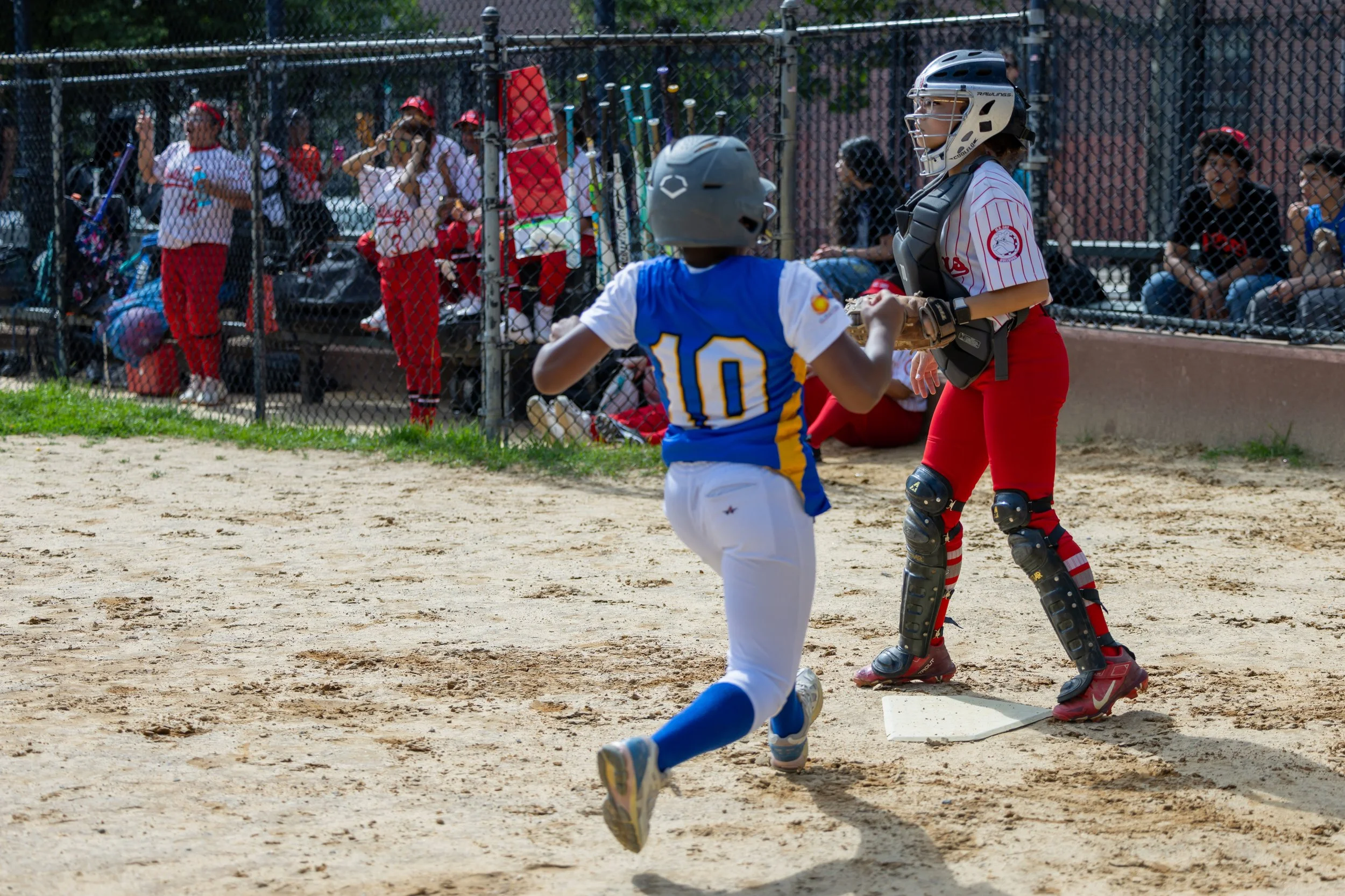 MS 50 softball team plays