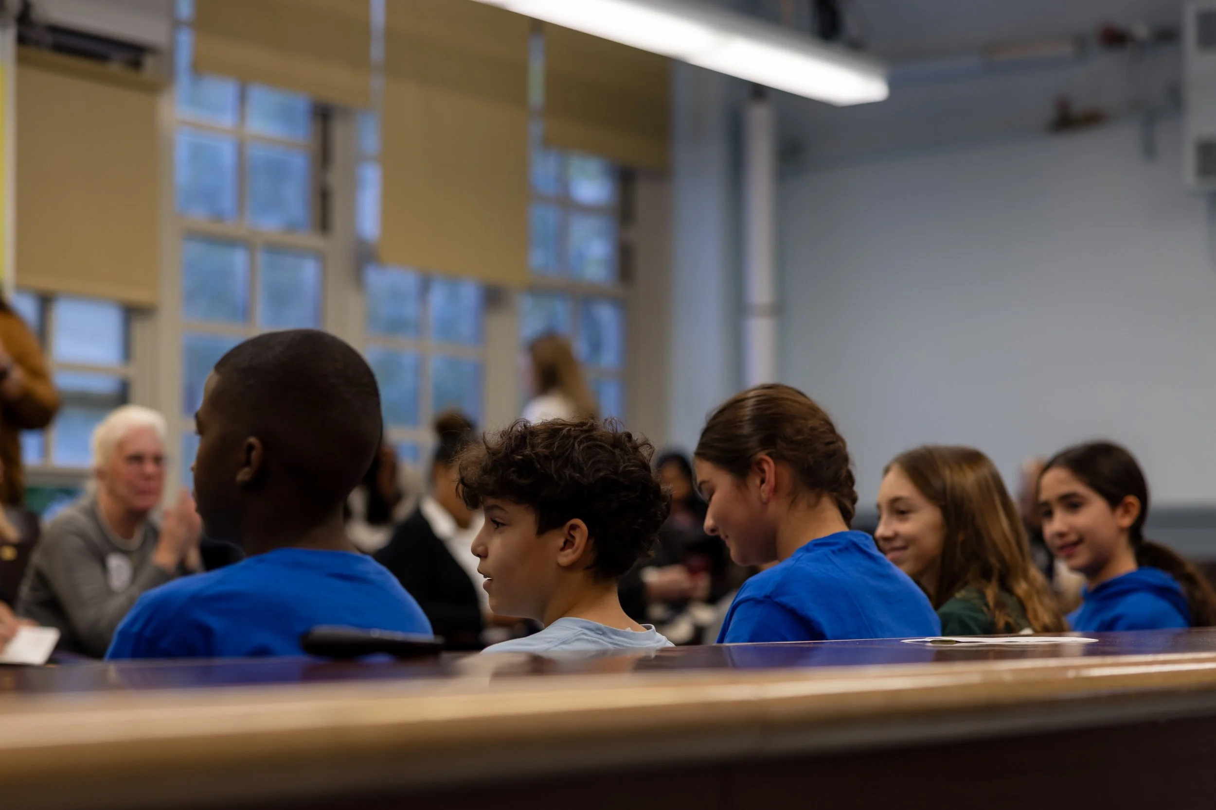 MS 50 students and staff for NYC Solves Math Week