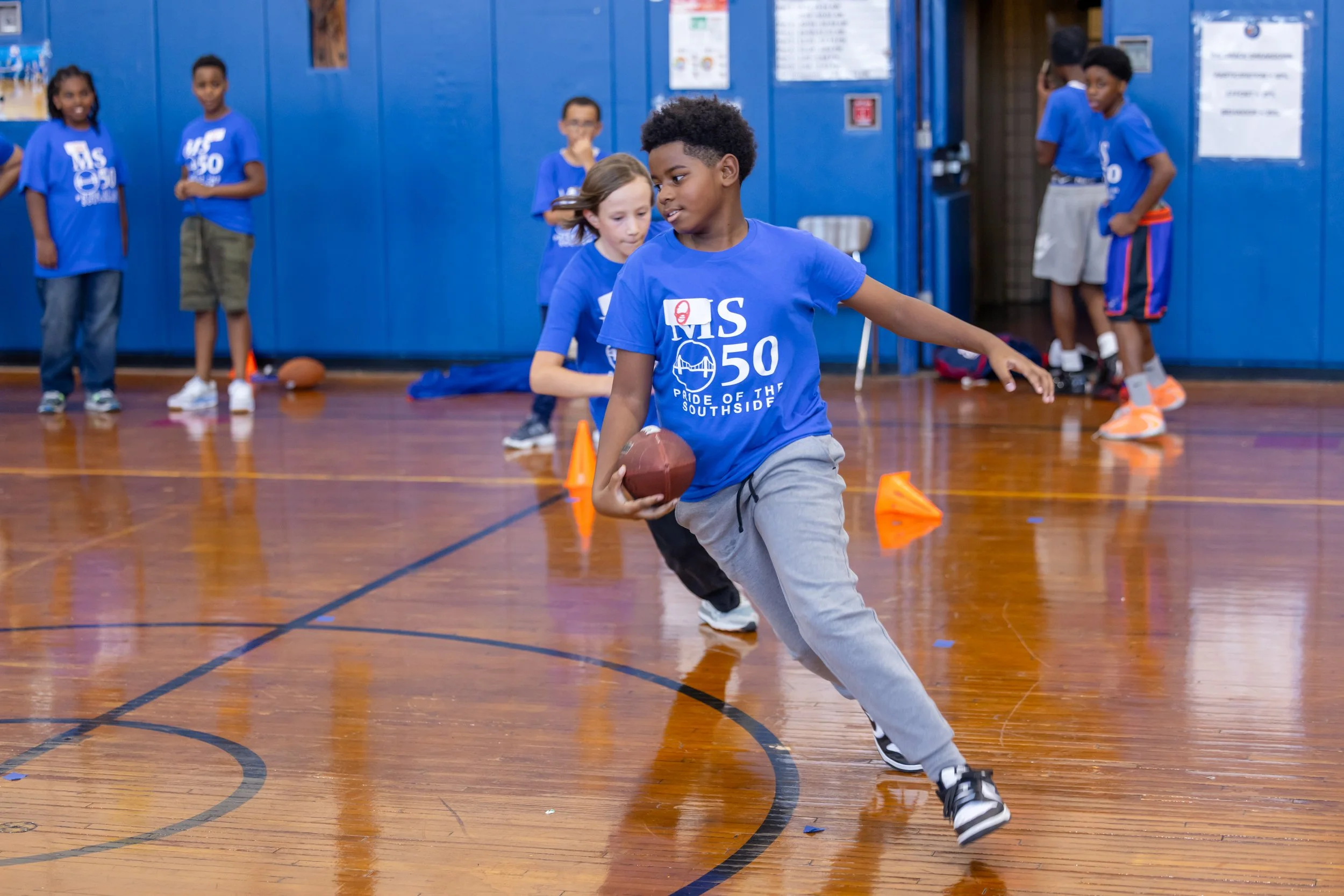 Middle school flag football tryouts
