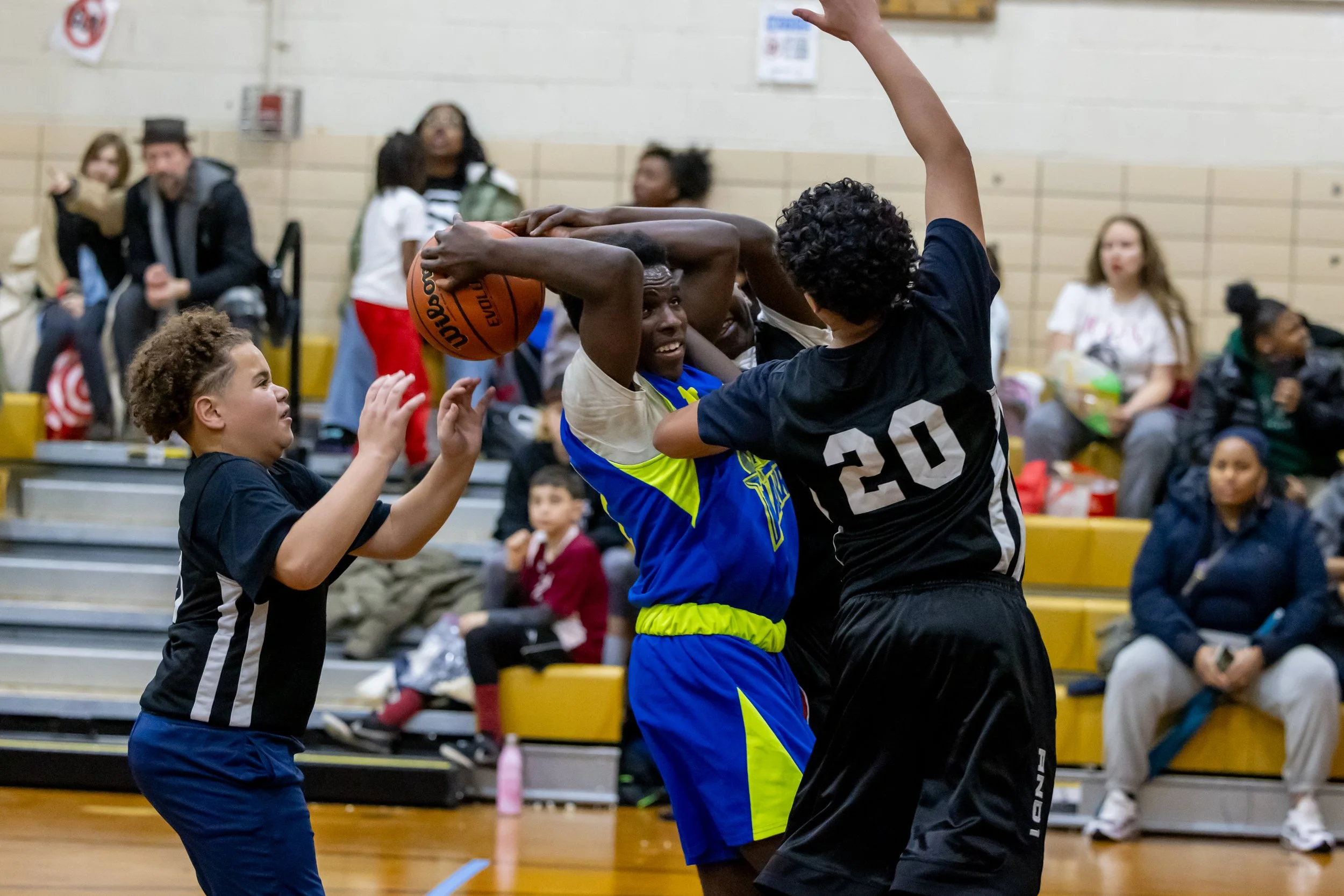 Boys JV Basketball players at MS 50