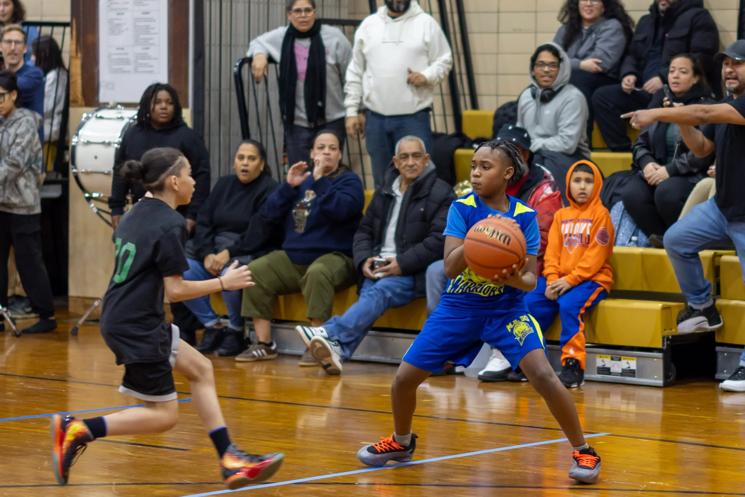 Boys JV Basketball players at MS 50