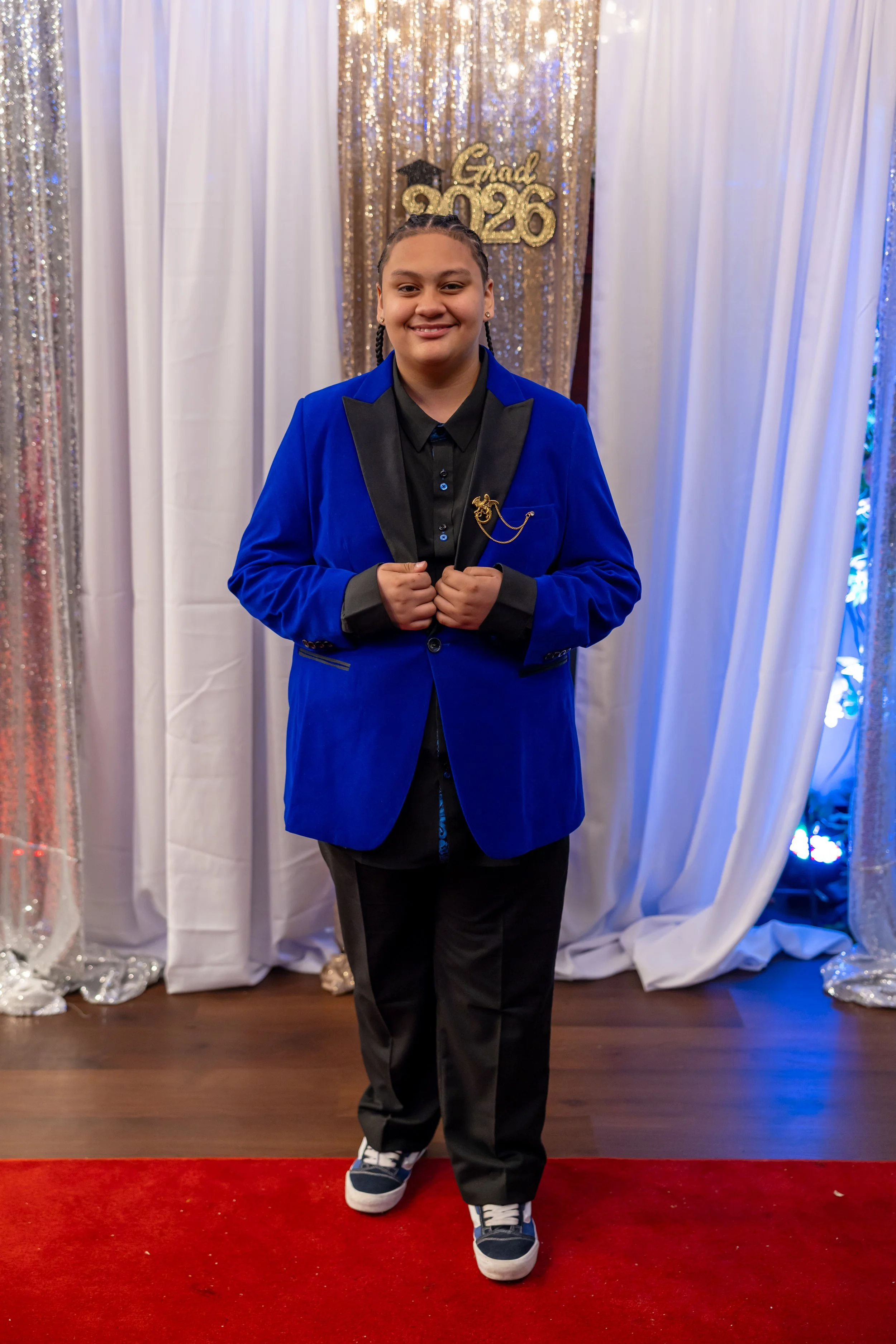 Students dance and celebrate at prom