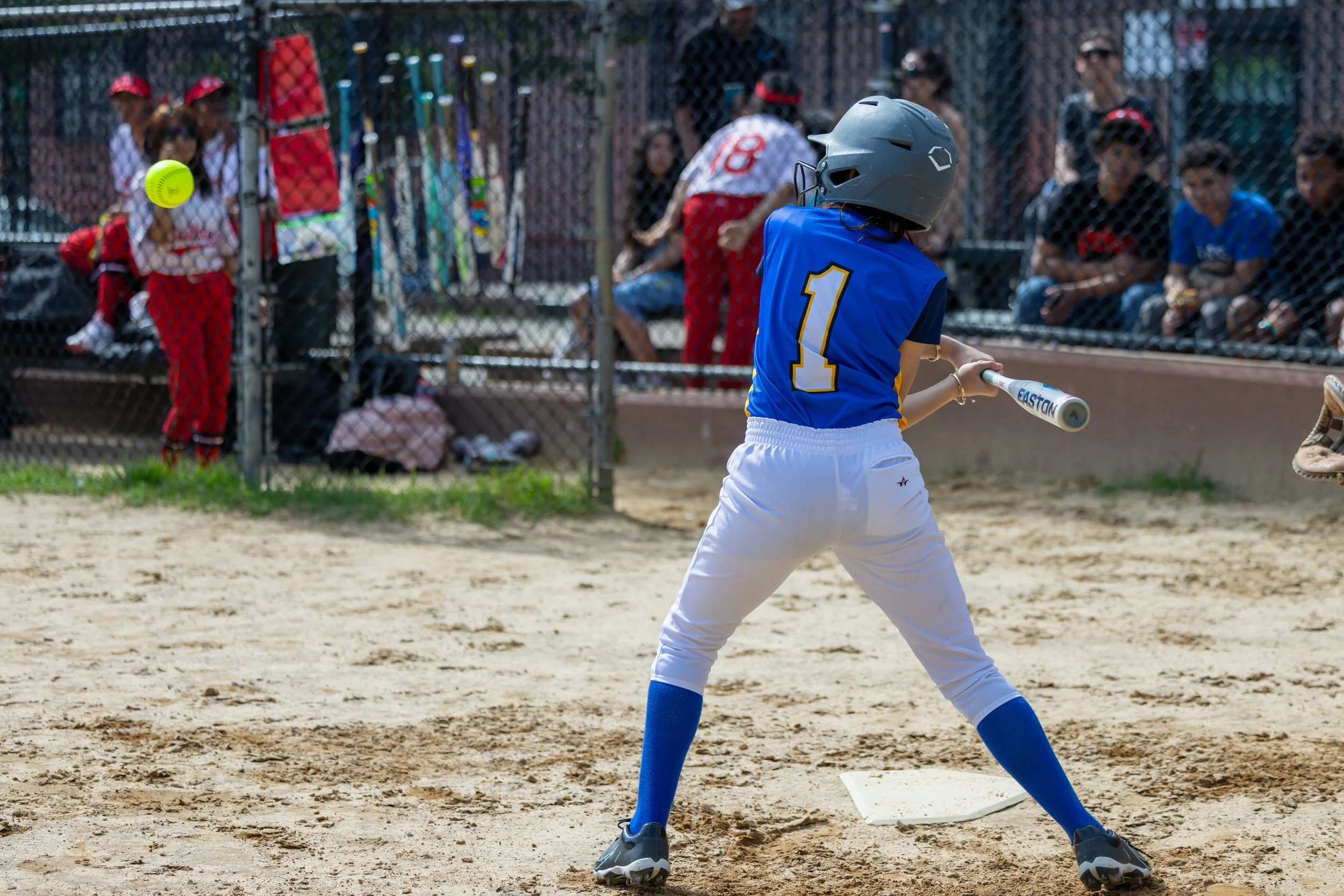MS 50 softball team plays