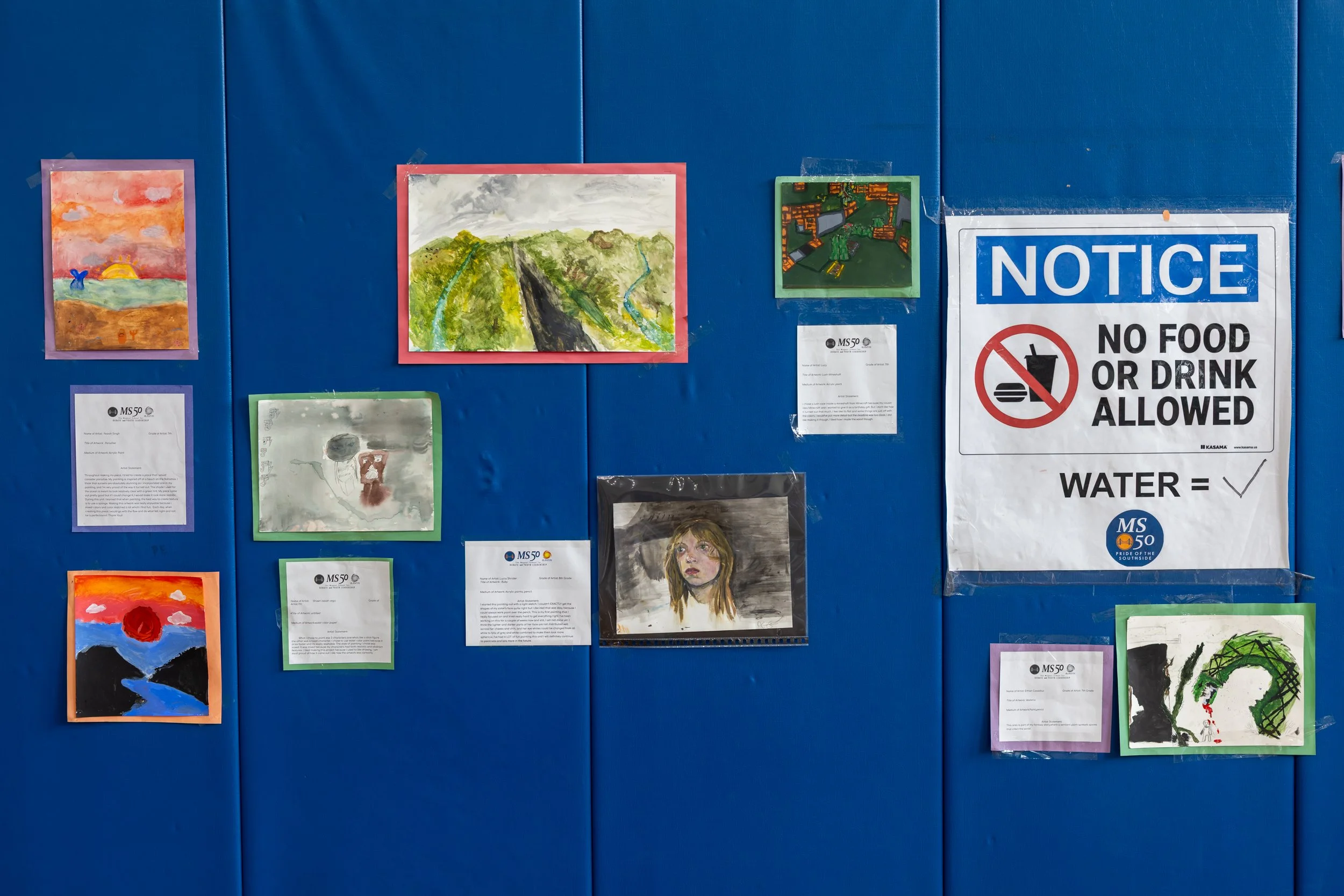 MS 50 student art gallery