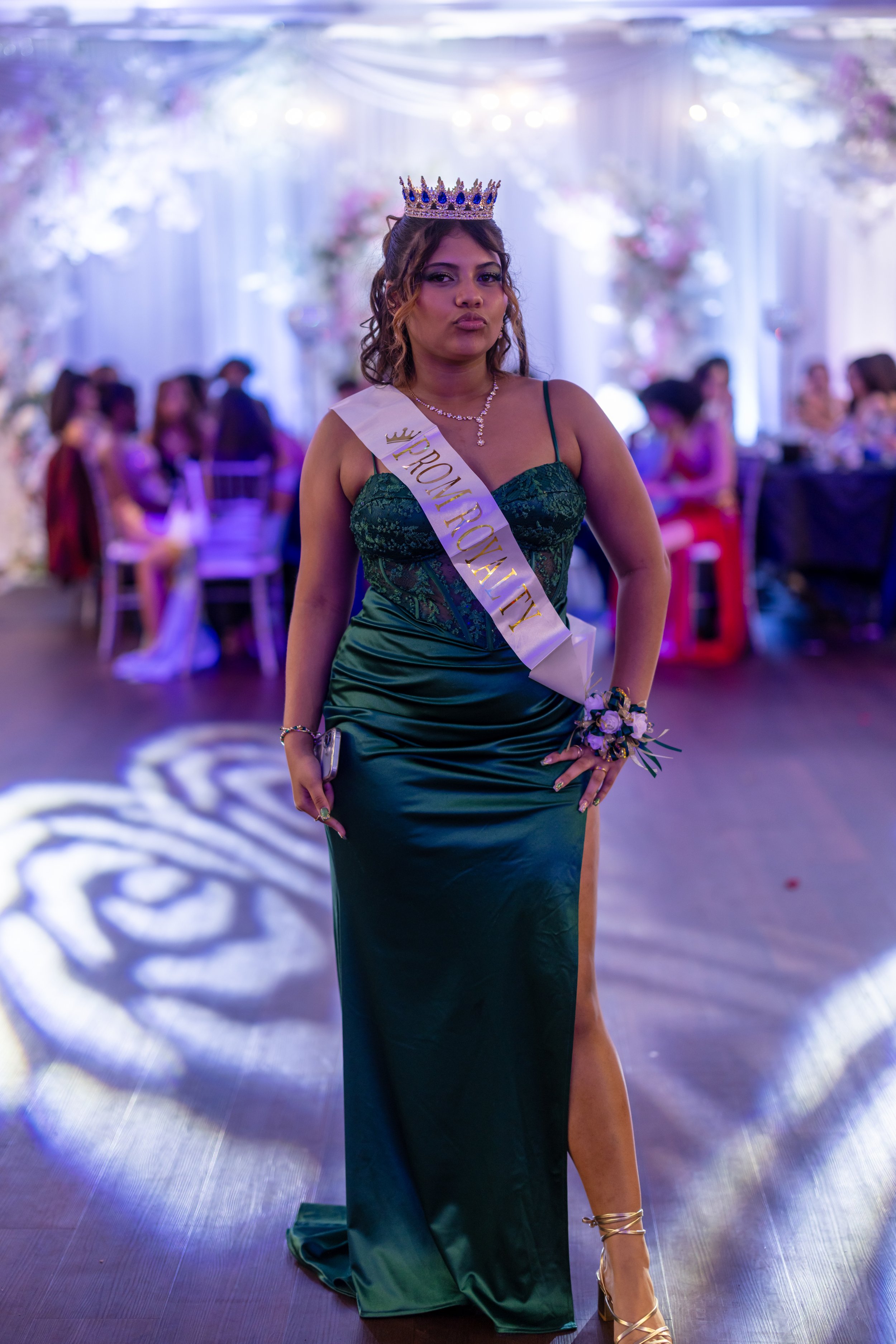Students dance and celebrate at prom