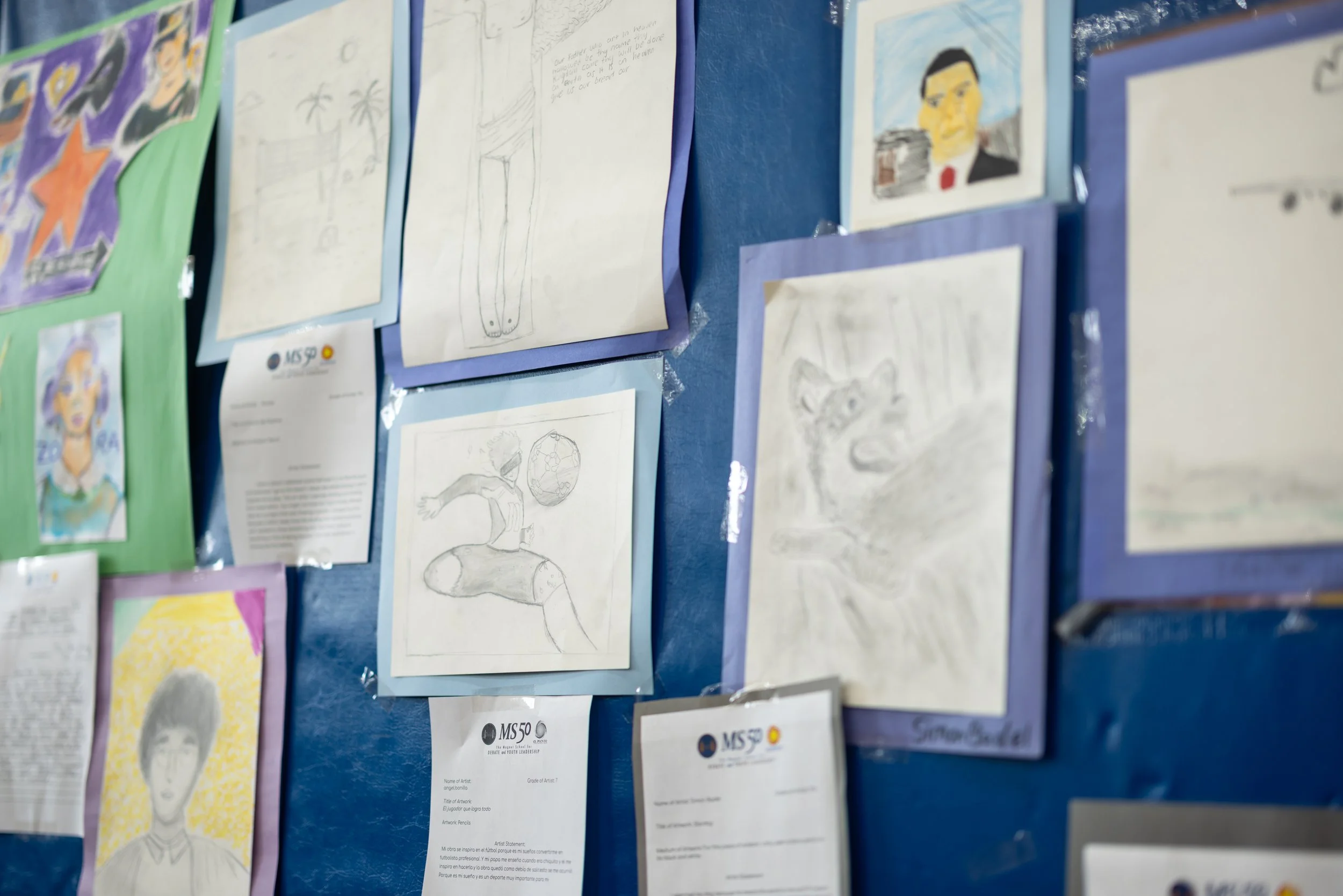 MS 50 student art gallery
