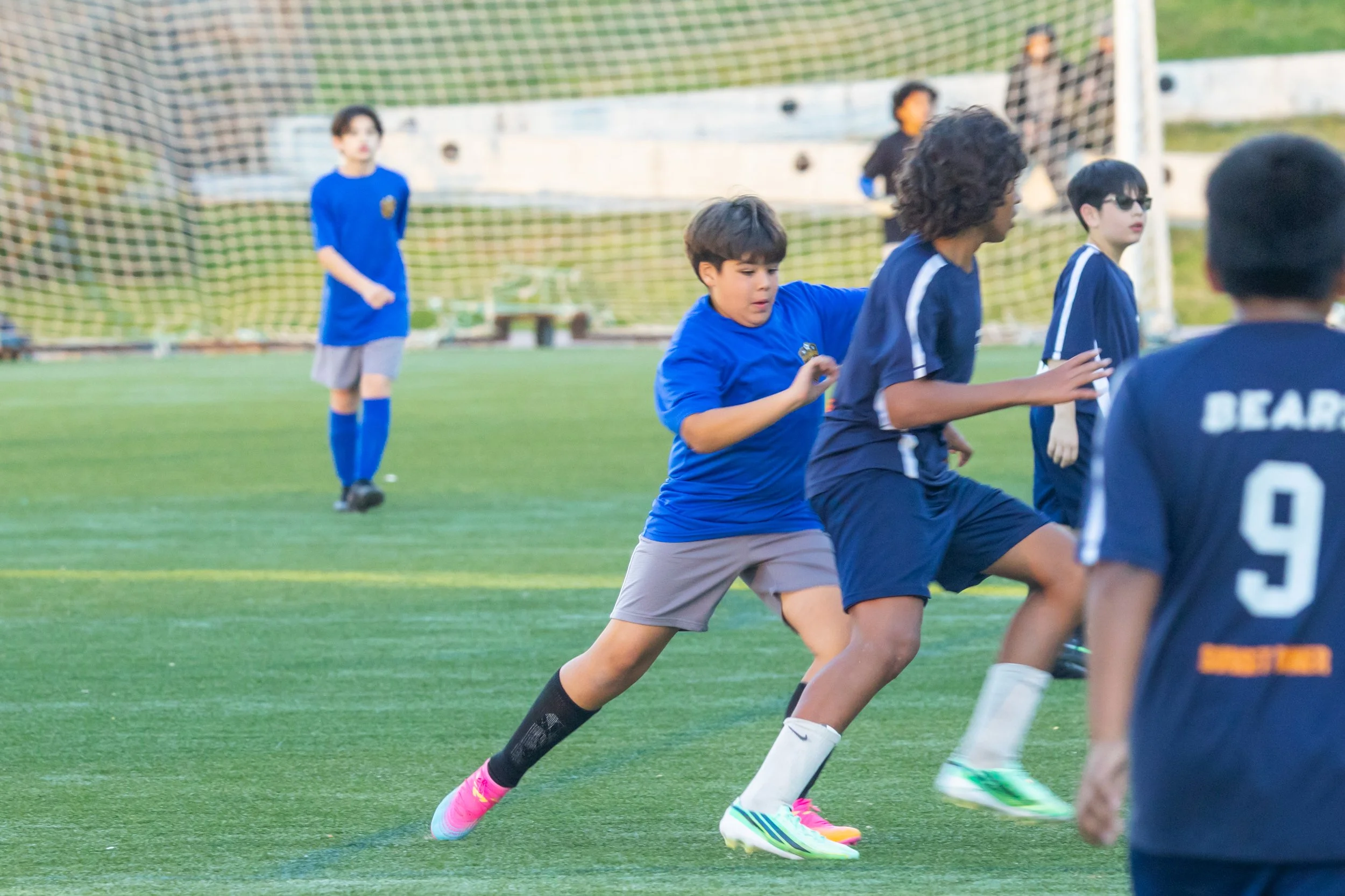 Boys soccer team plays in the fall