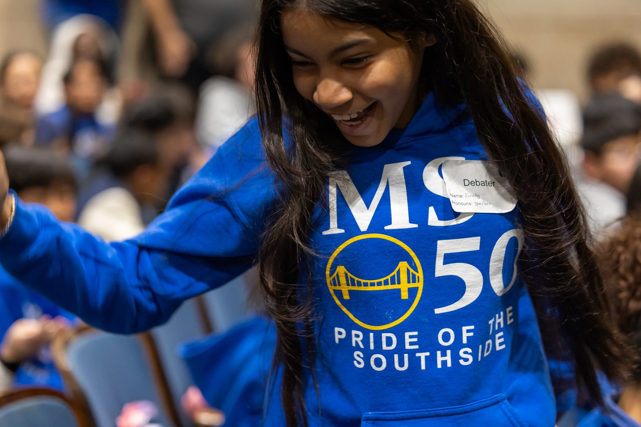 MS 50 debate team participates in a citywide tournament