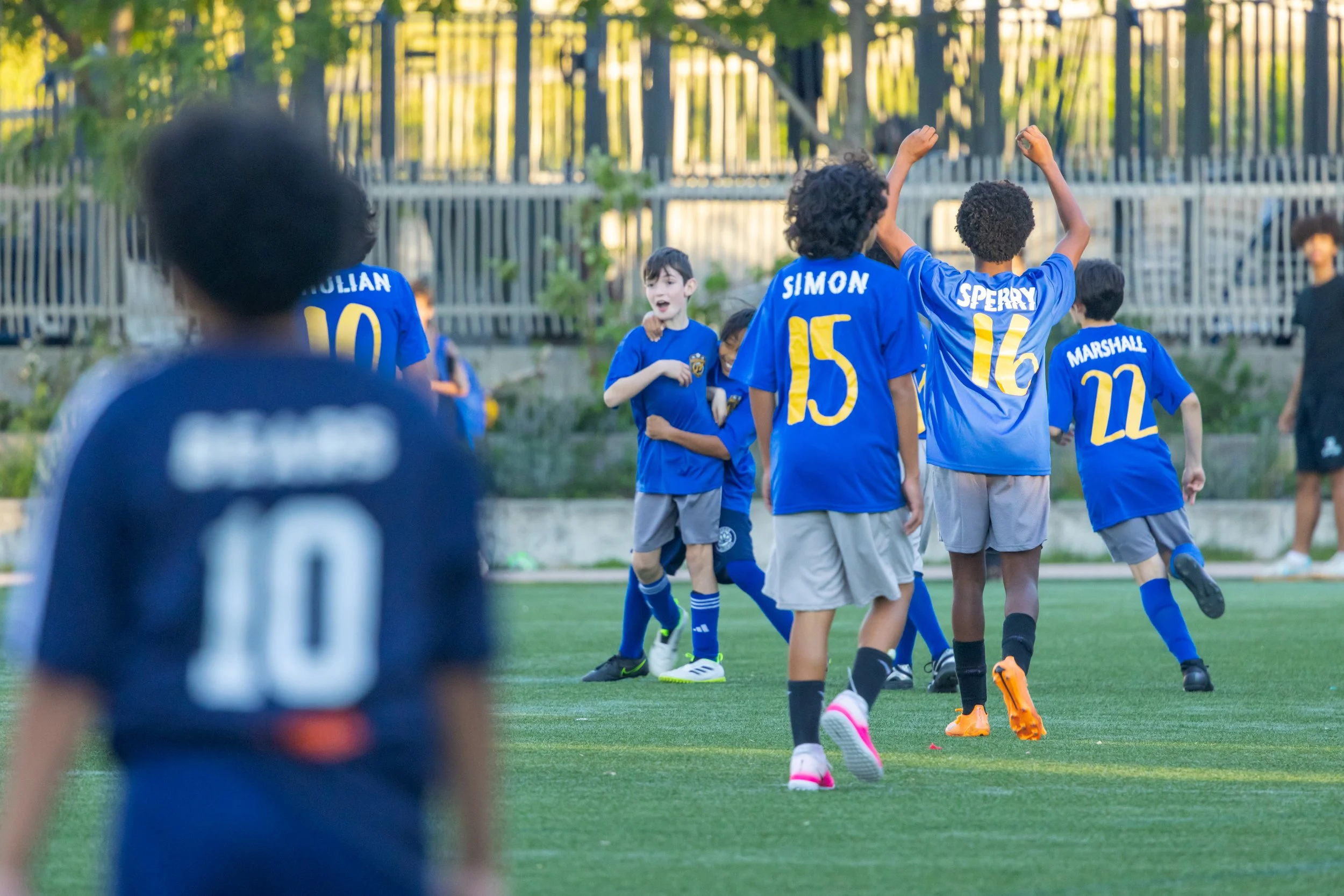 Boys soccer team plays in the fall