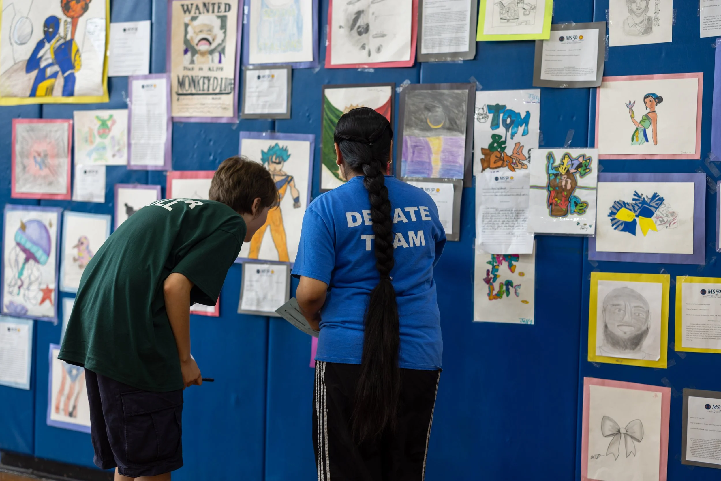 MS 50 student art gallery