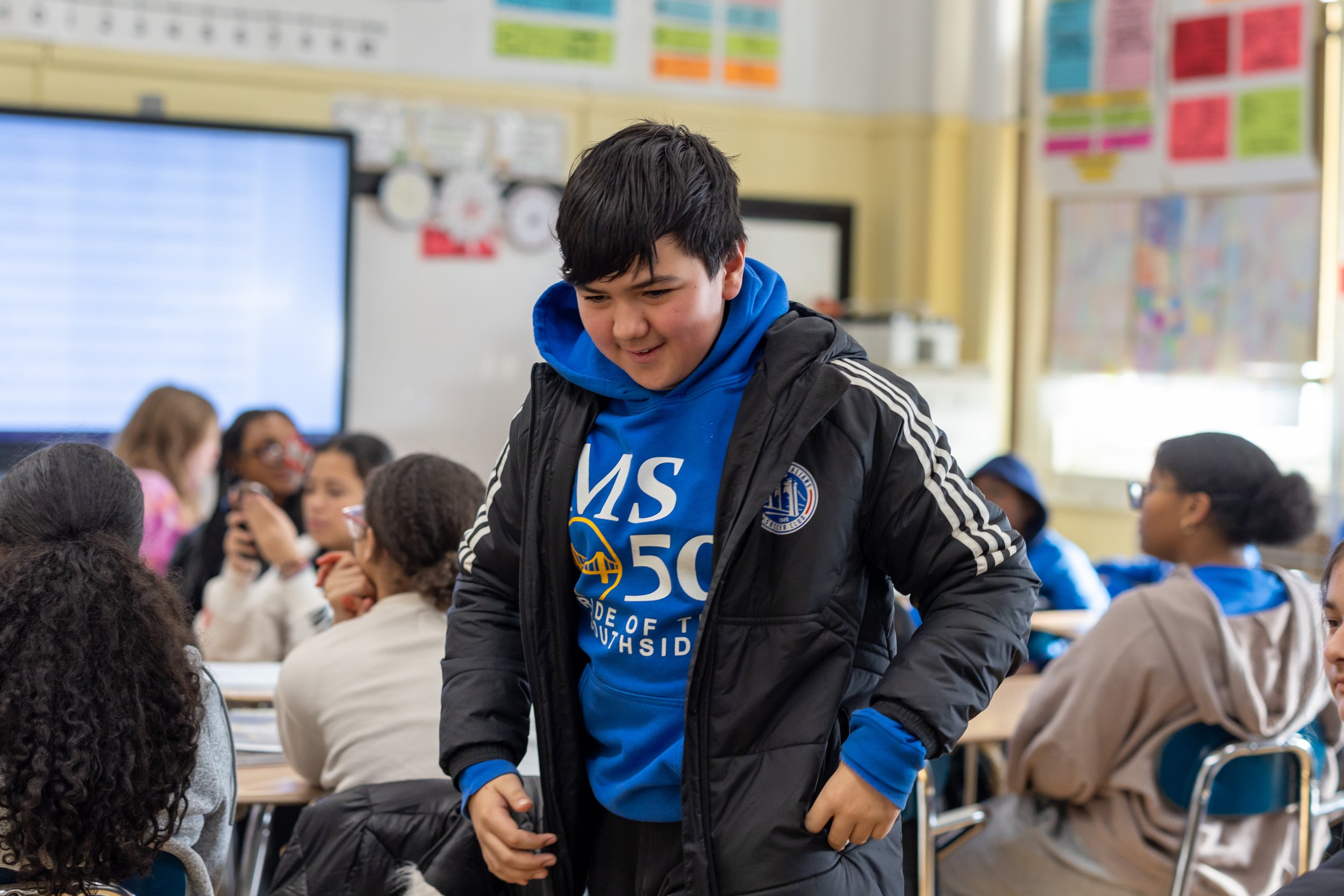 Debaters celebrate their wins
