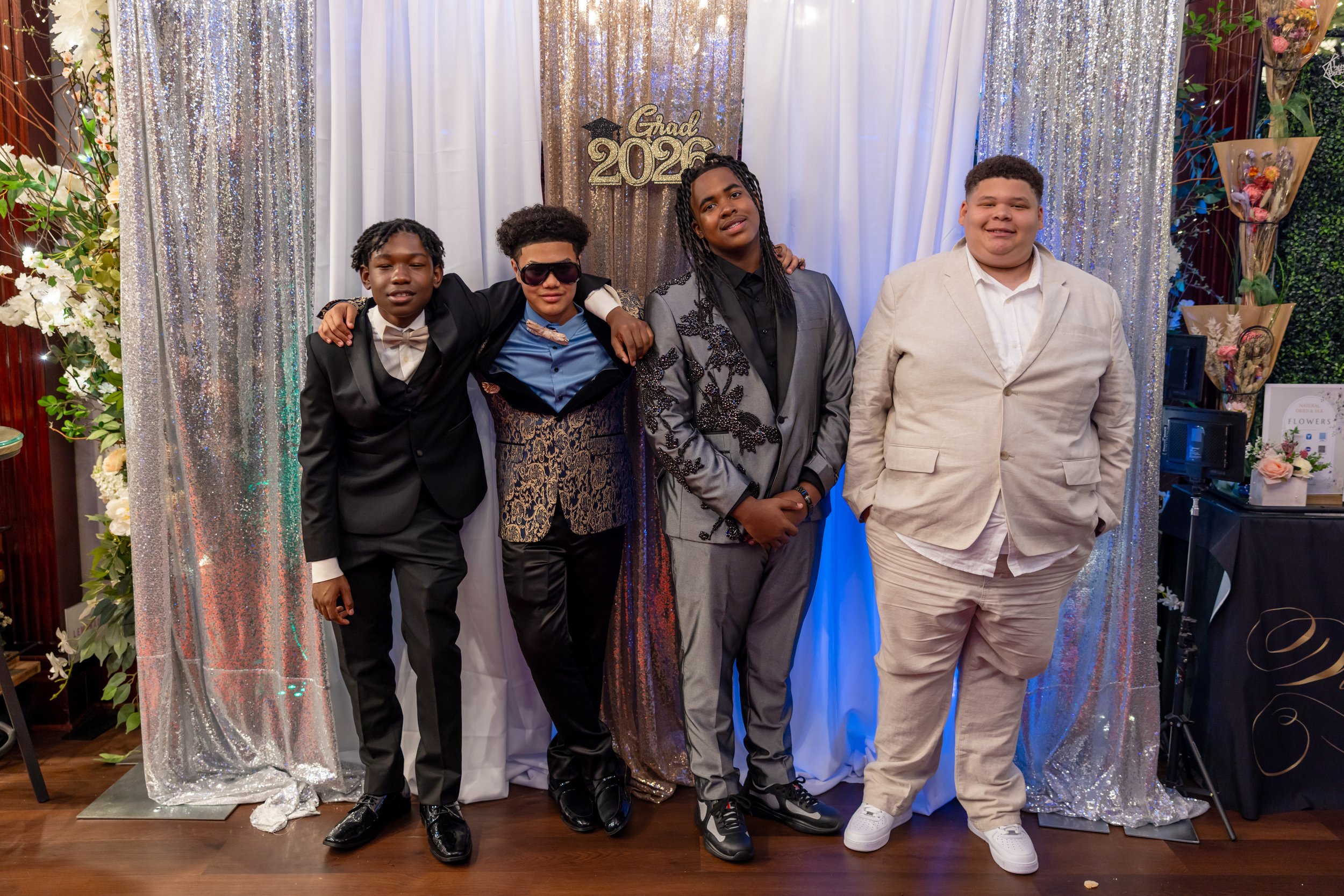 Students dance and celebrate at prom