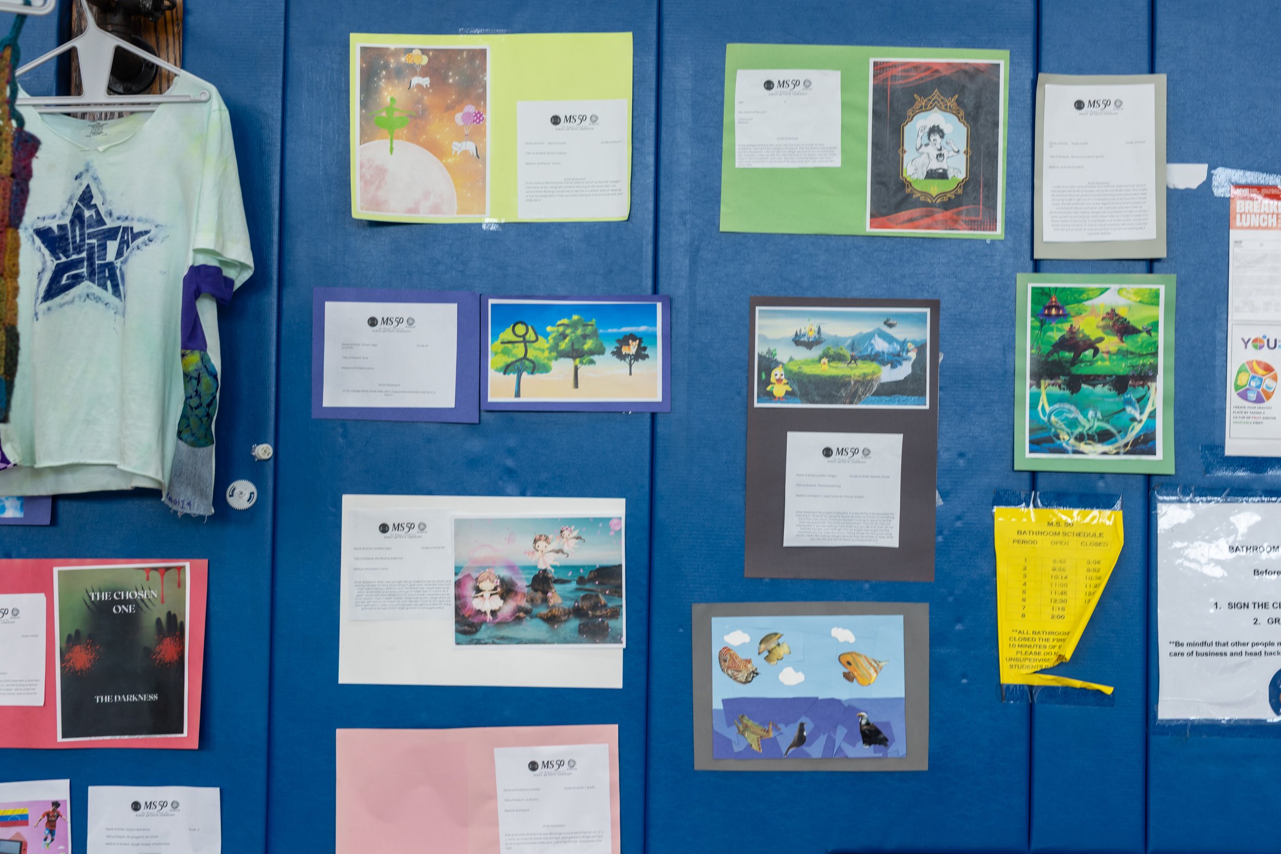MS 50 student art gallery
