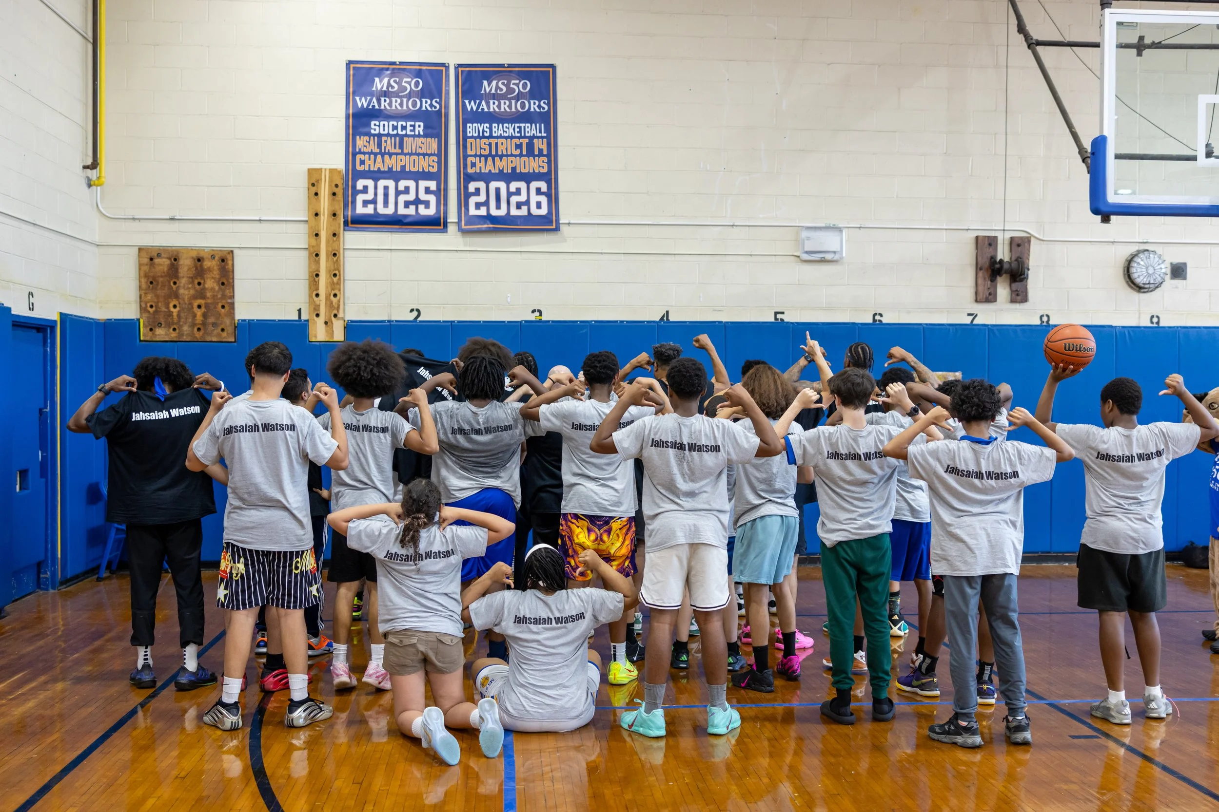 student versus staff basketball game