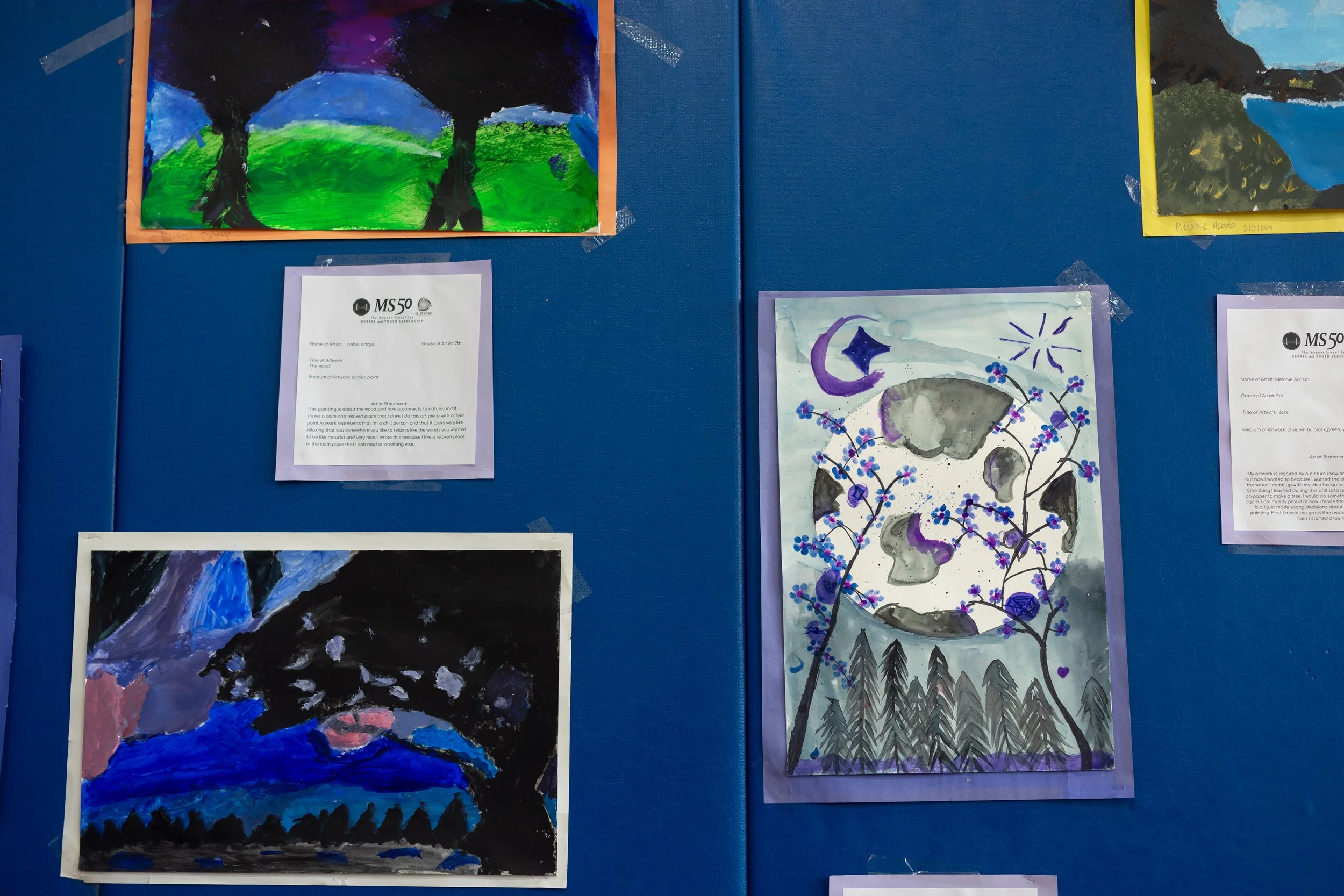 MS 50 student art gallery